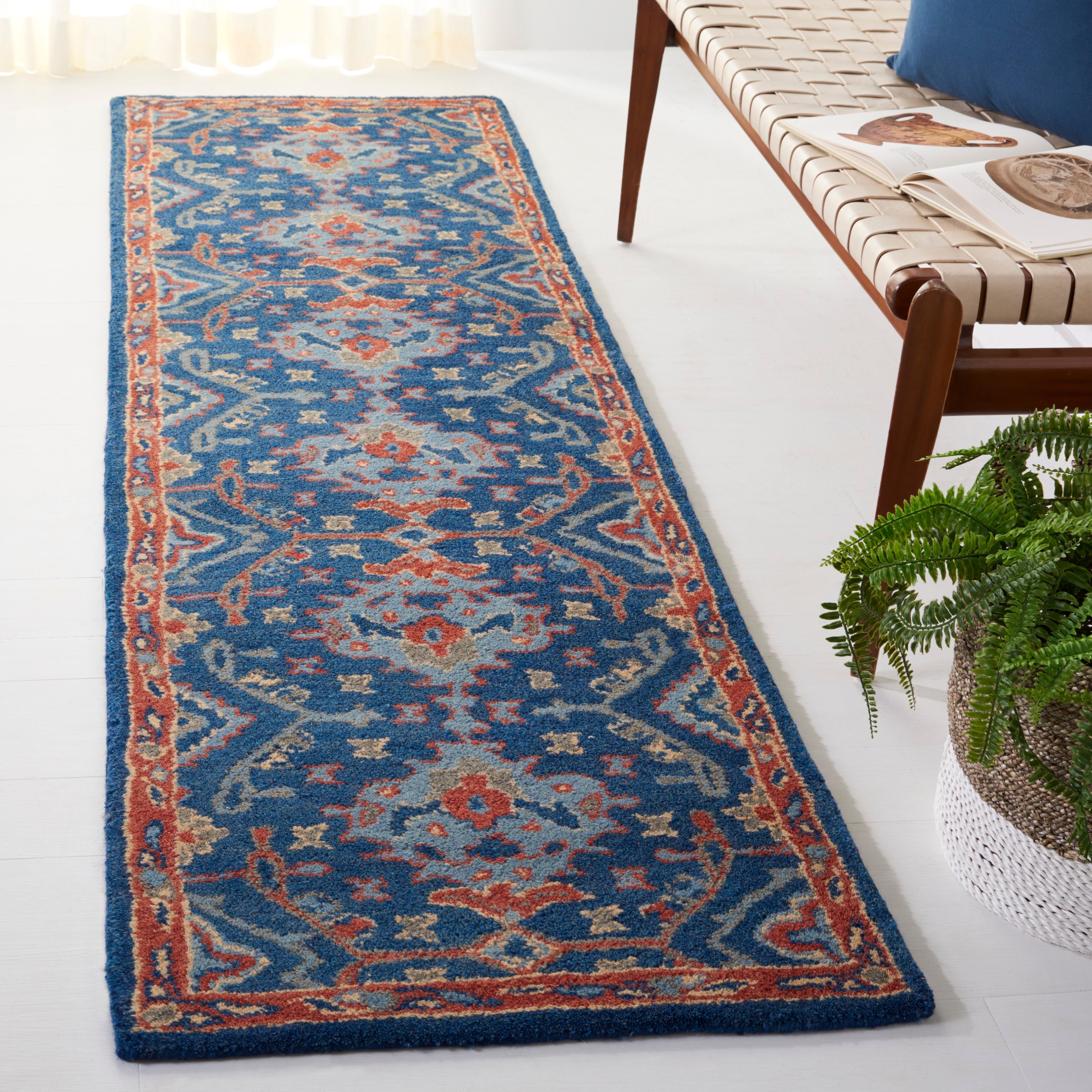 SAFAVIEH Tapis oriental traditionnel en laine Pauliina fait à la main
