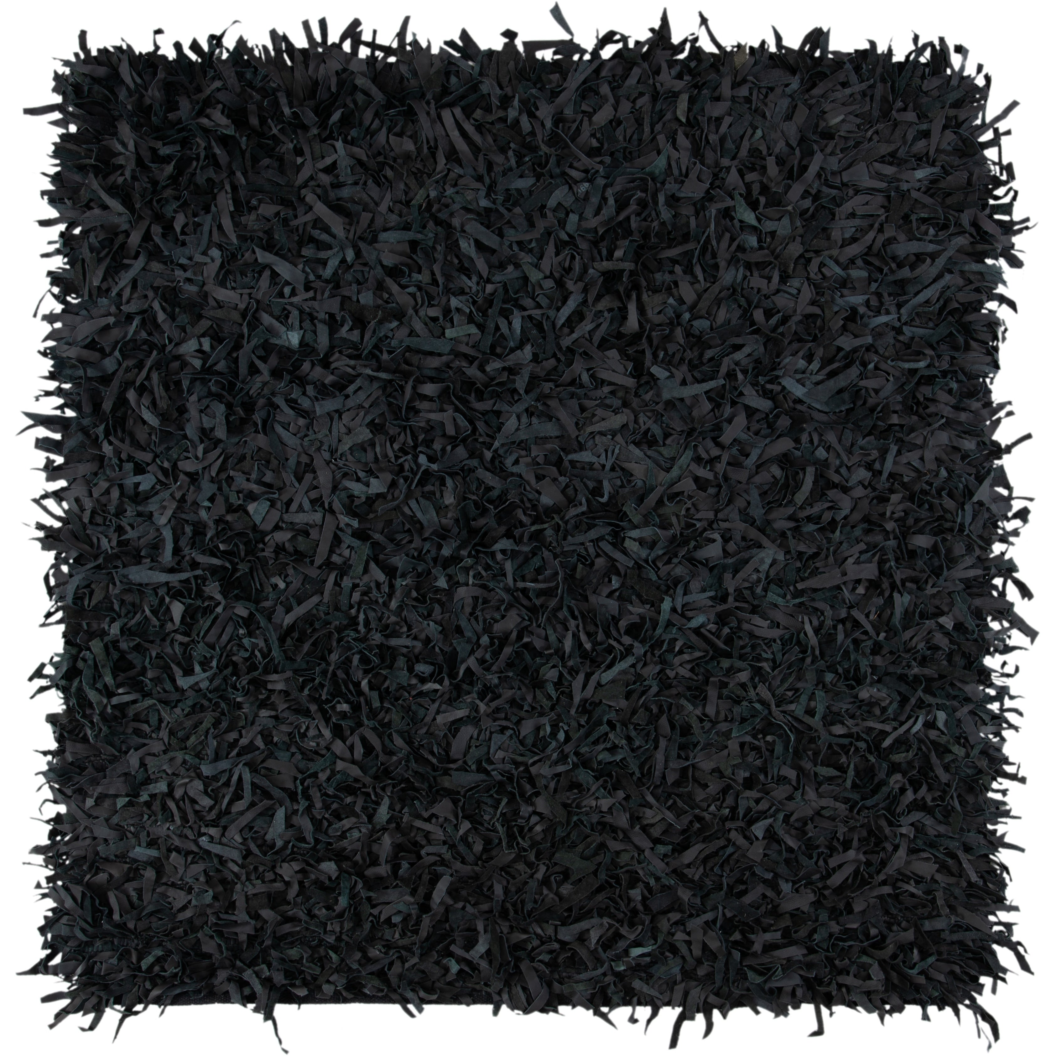 SAFAVIEH Tapis en cuir moderne à poils longs Blayne fait à la main