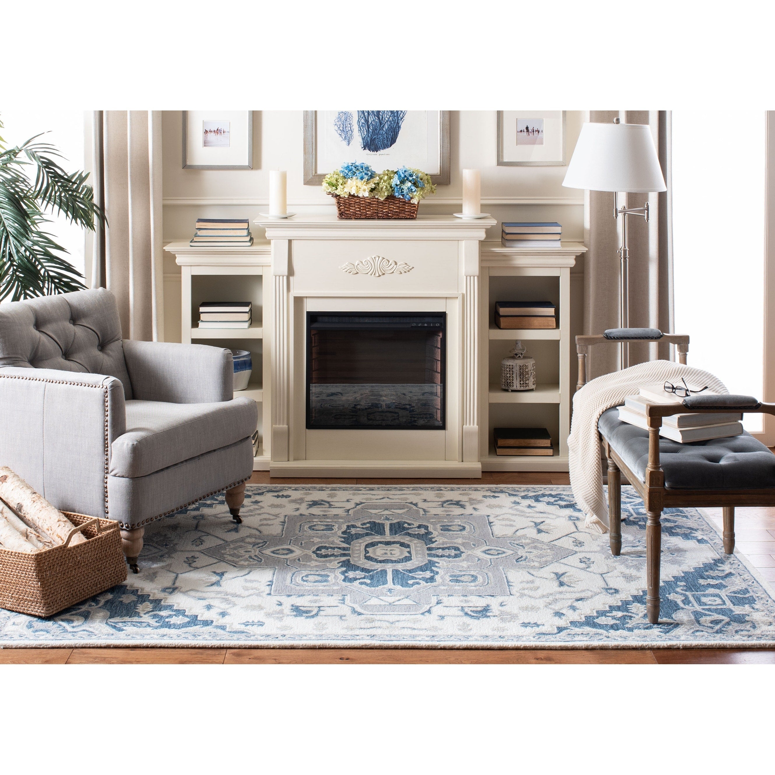 Tapis en laine à micro-boucles Gulseven fait main SAFAVIEH