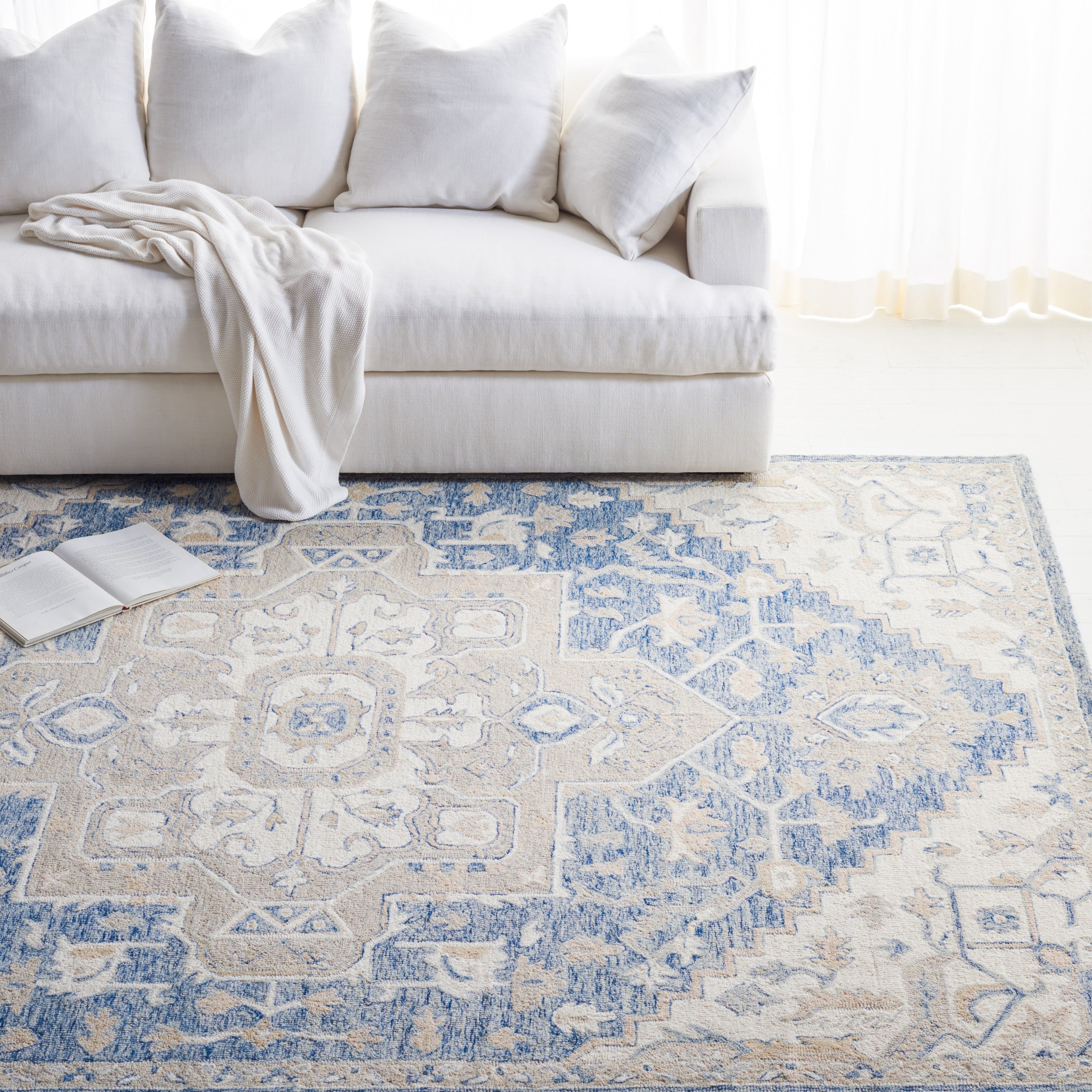 Tapis en laine à micro-boucles Gulseven fait main SAFAVIEH