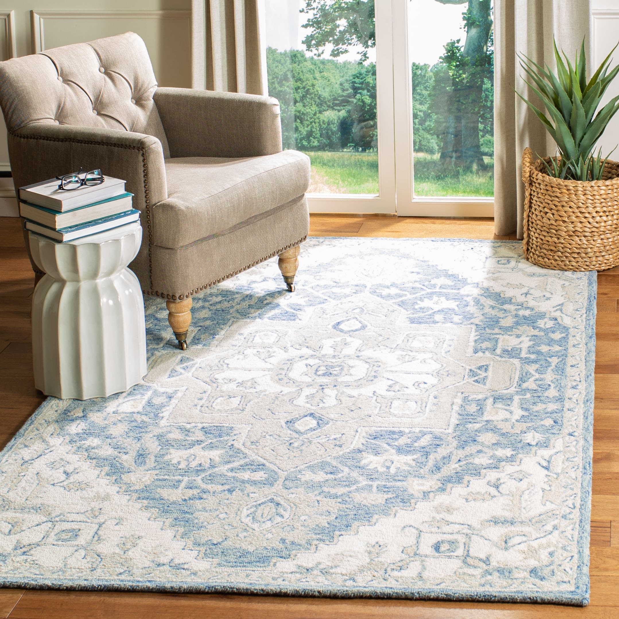 Tapis en laine à micro-boucles Gulseven fait main SAFAVIEH