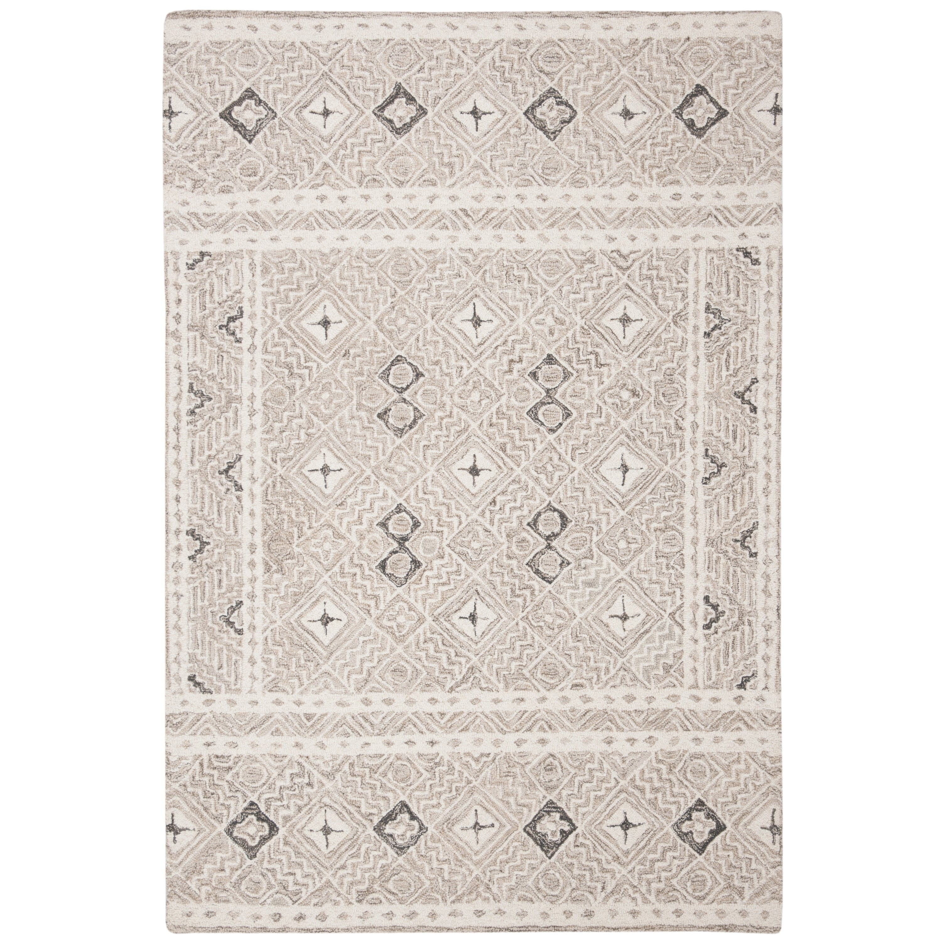Tapis en laine Lutetia micro-bouclé fait main SAFAVIEH