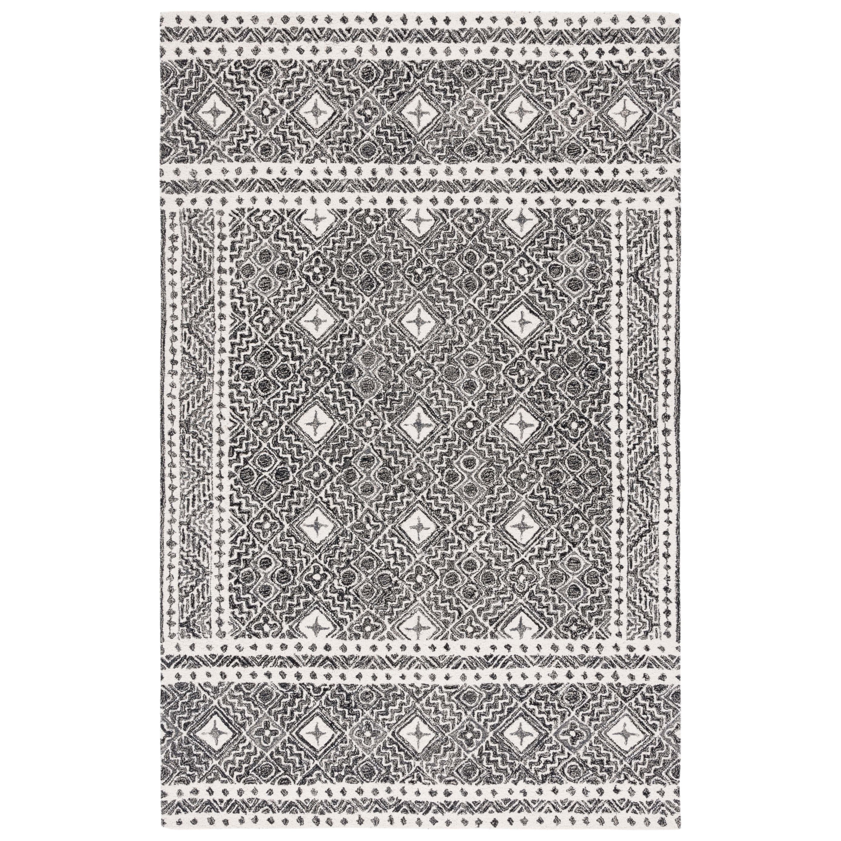 Tapis en laine Lutetia micro-bouclé fait main SAFAVIEH