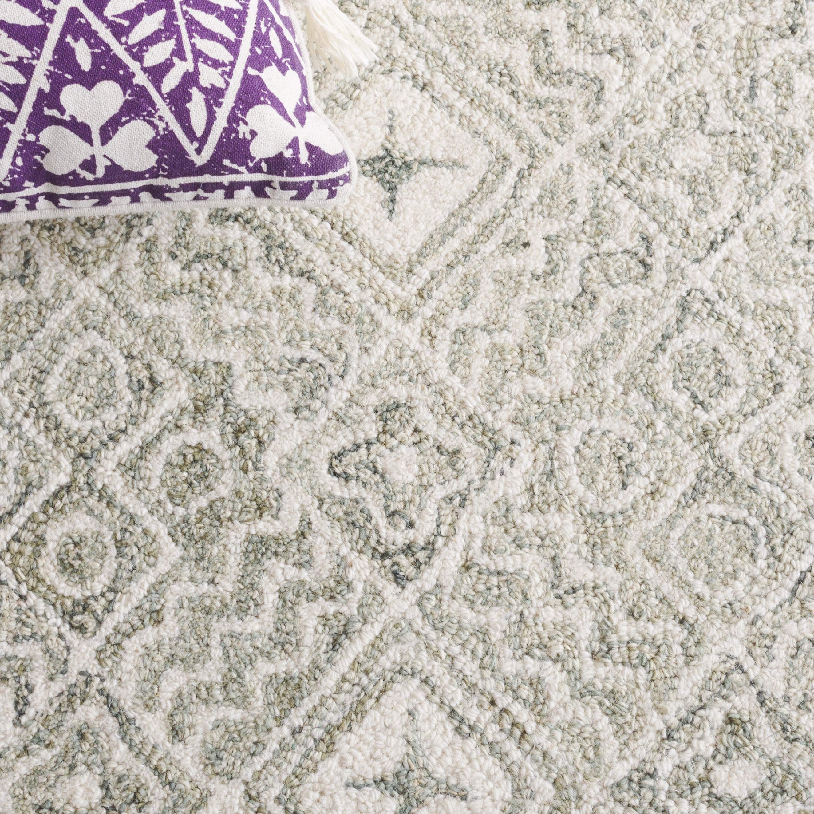 Tapis en laine Lutetia micro-bouclé fait main SAFAVIEH