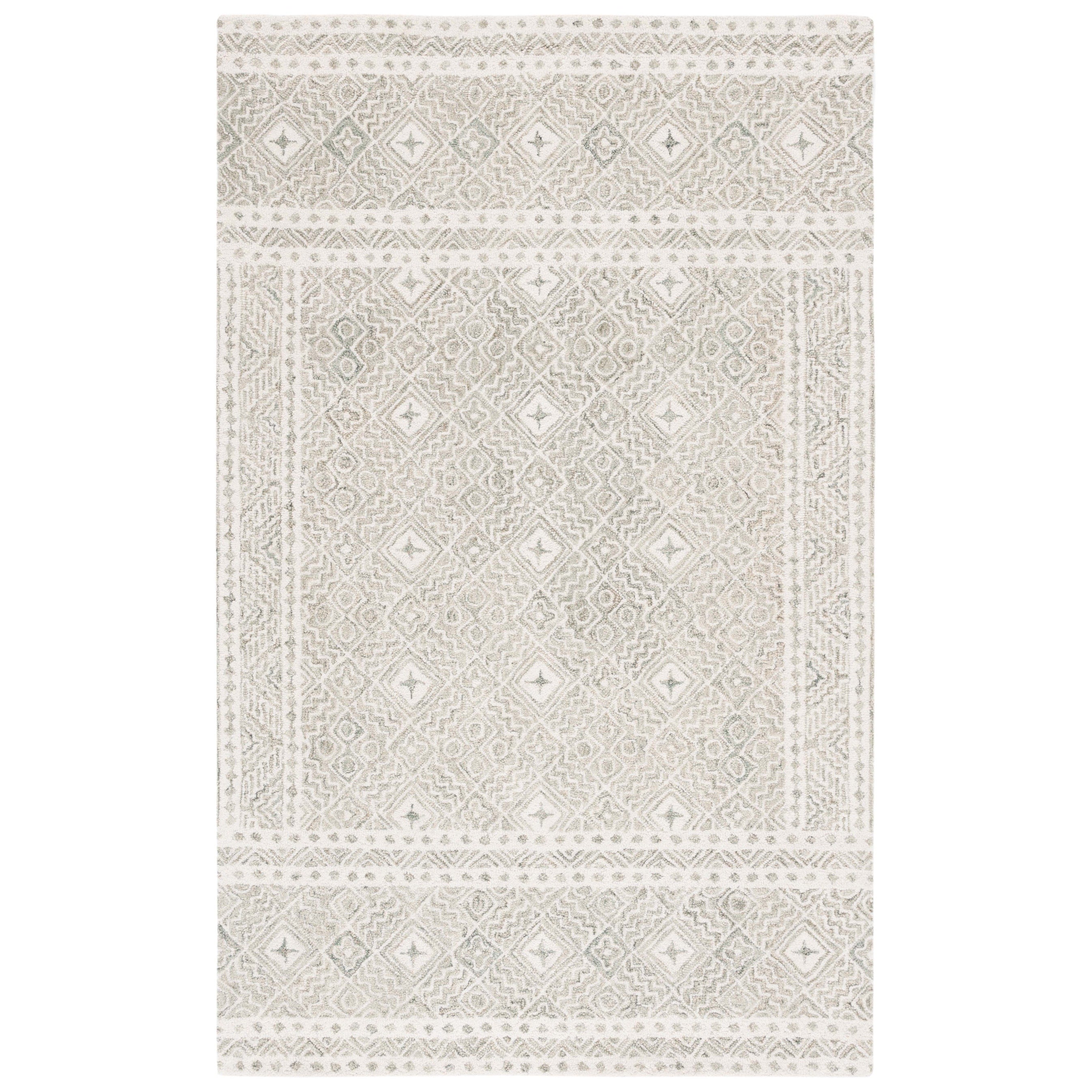 Tapis en laine Lutetia micro-bouclé fait main SAFAVIEH