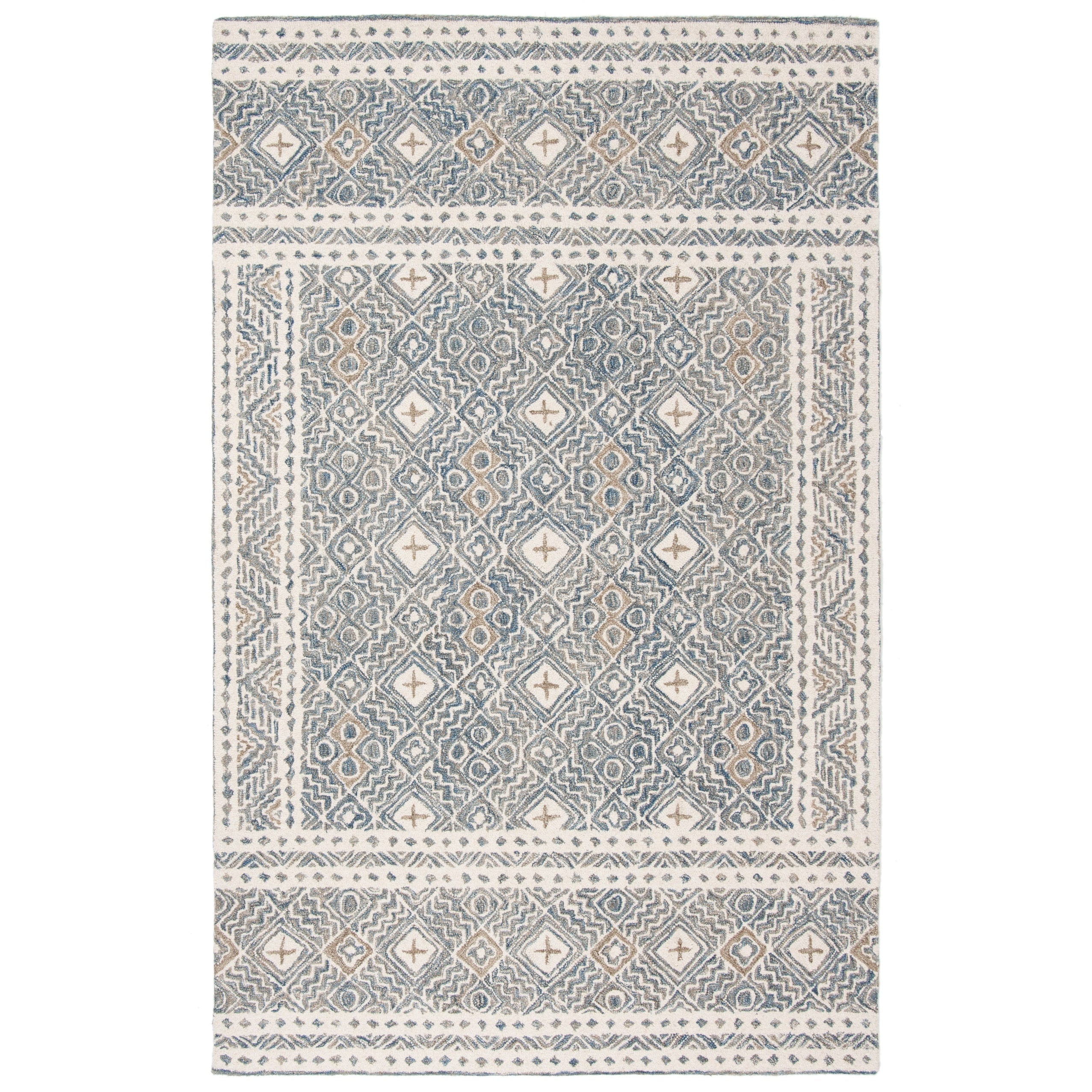 Tapis en laine Lutetia micro-bouclé fait main SAFAVIEH