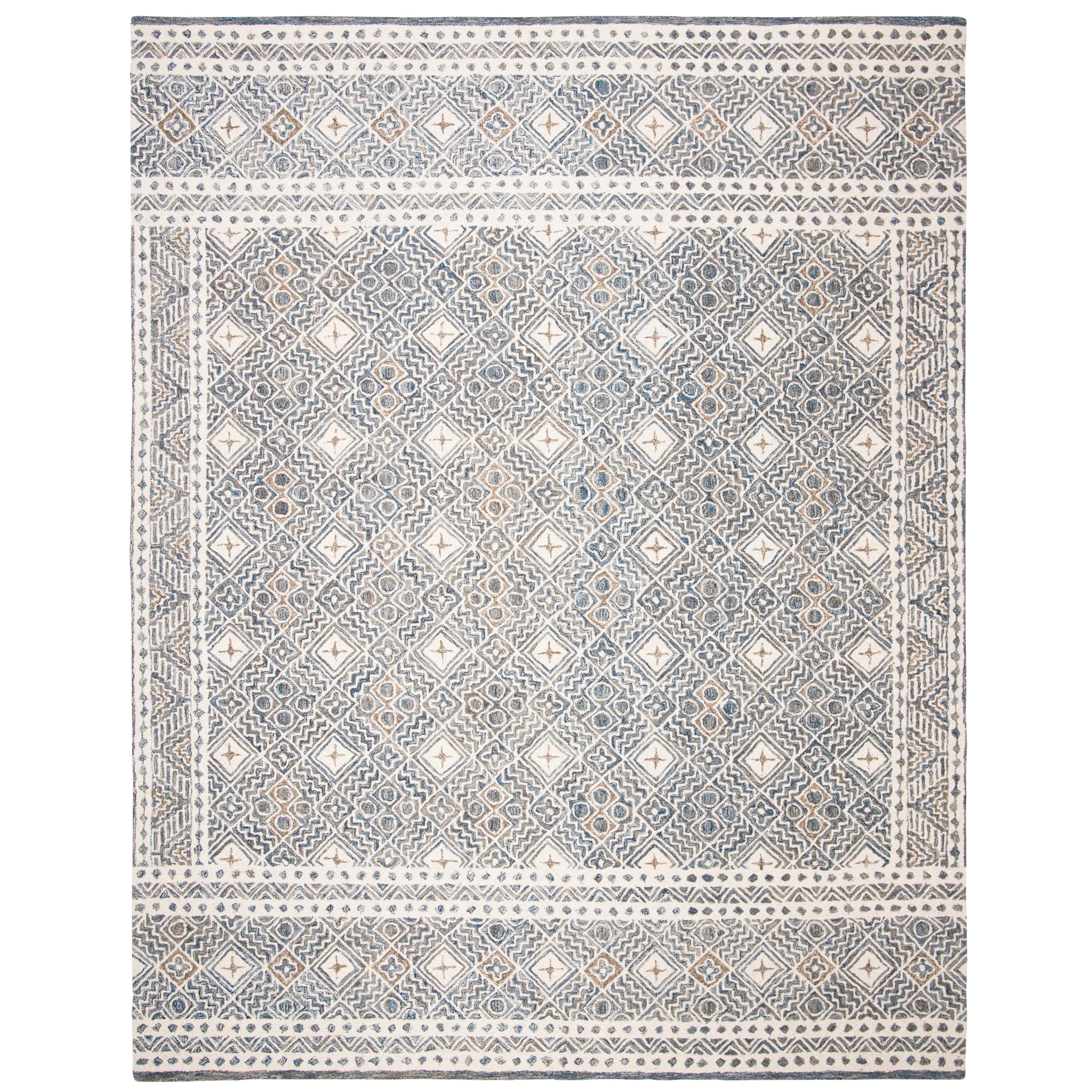 Tapis en laine Lutetia micro-bouclé fait main SAFAVIEH