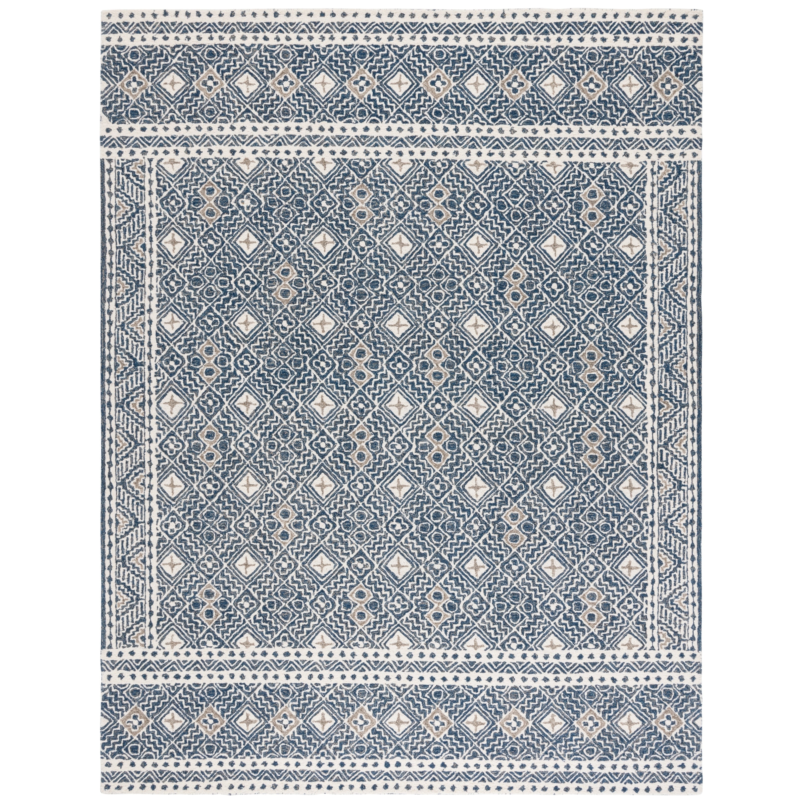Tapis en laine Lutetia micro-bouclé fait main SAFAVIEH