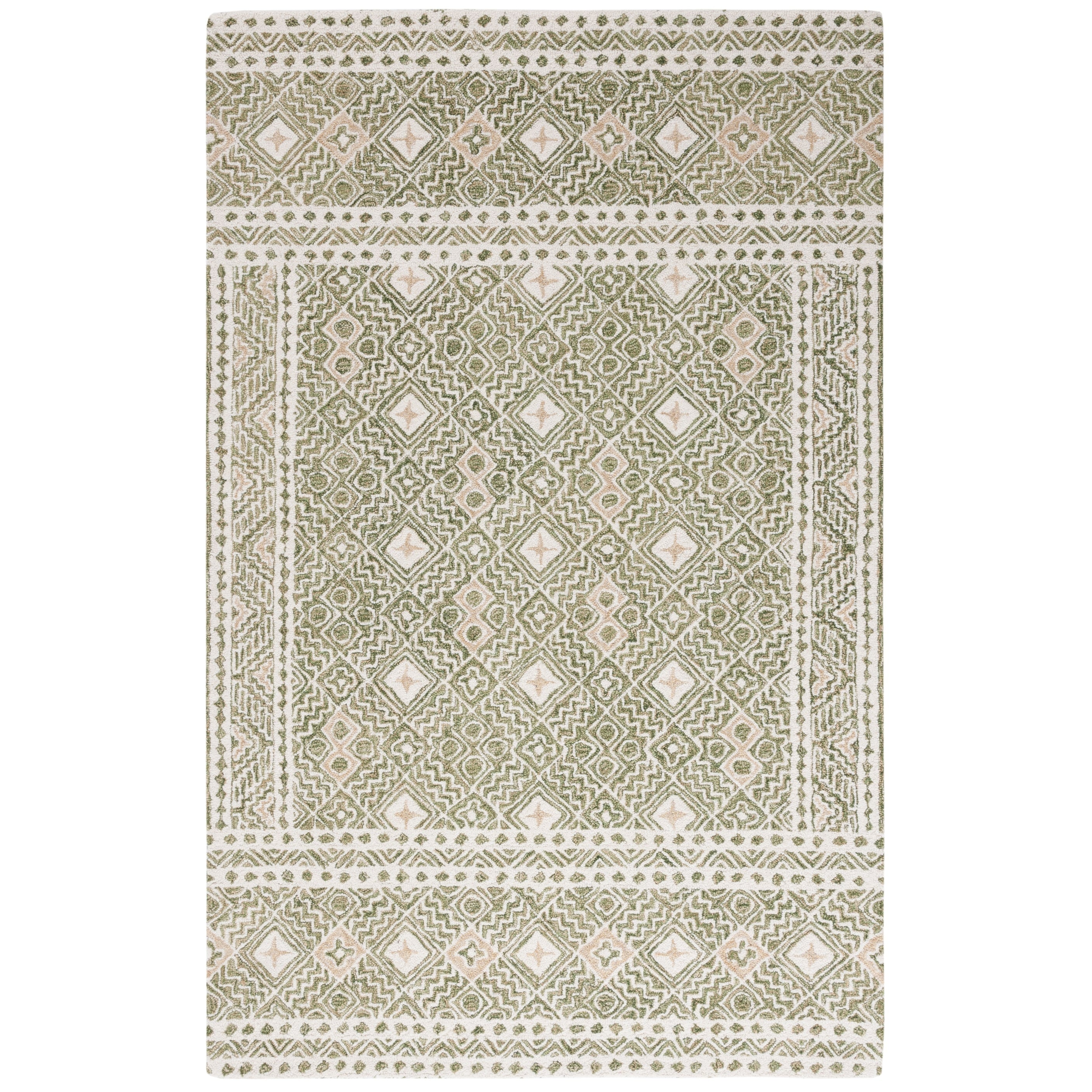 Tapis en laine Lutetia micro-bouclé fait main SAFAVIEH