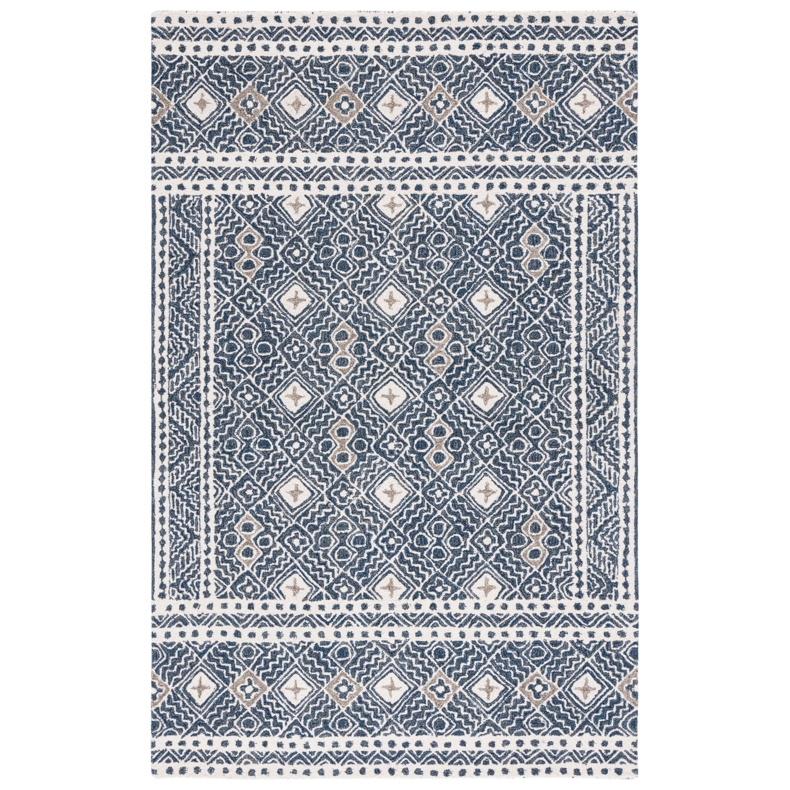 Tapis en laine Lutetia micro-bouclé fait main SAFAVIEH