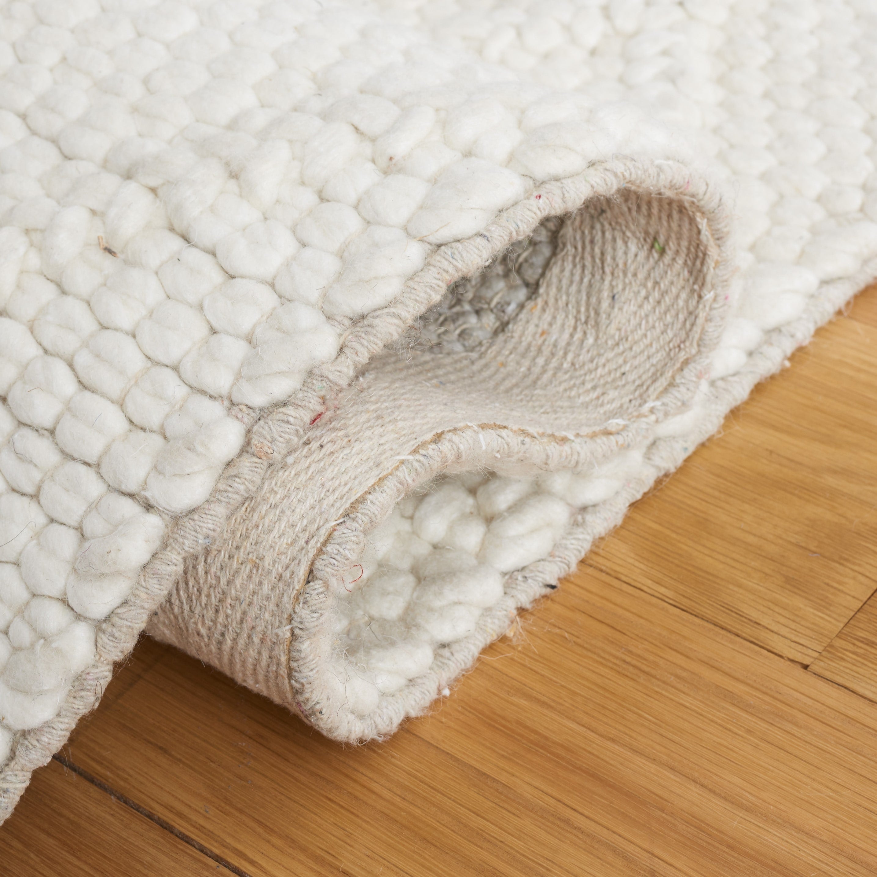 SAFAVIEH Tapis en treillis en laine/viscose Natura Metje fait à la main