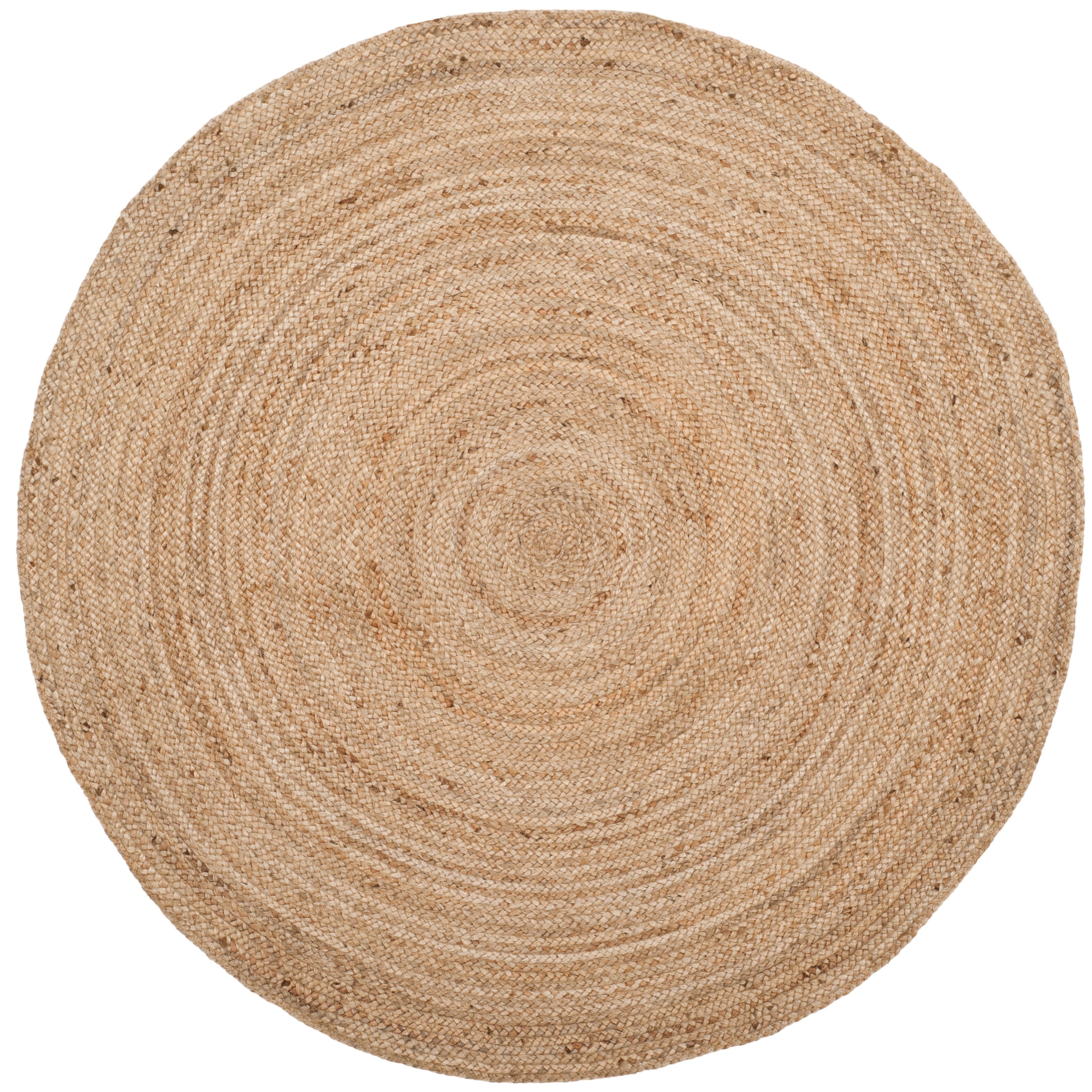 Tapis rond en jute fait main en fibres naturelles Jolette avec bordure SAFAVIEH