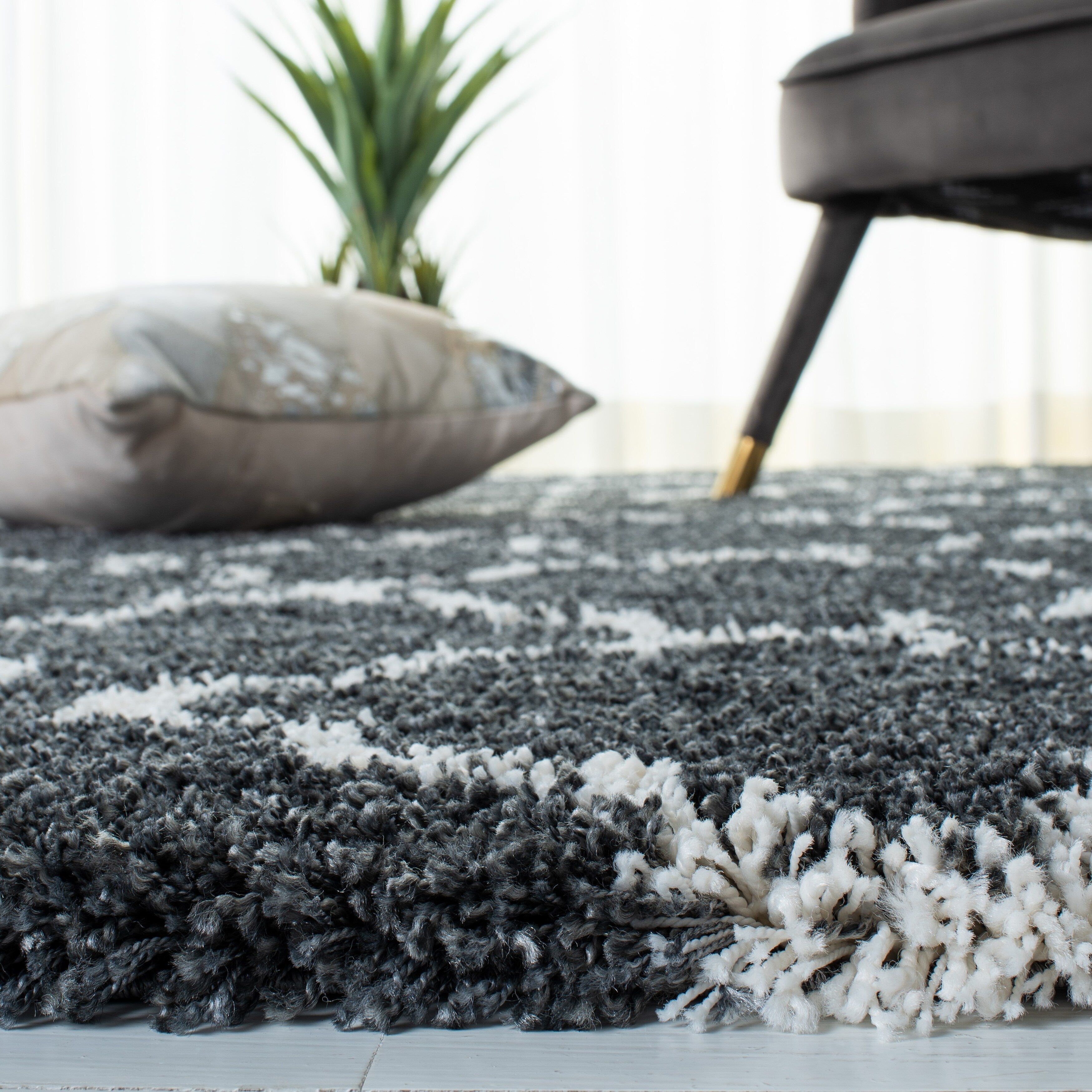 Tapis SAFAVIEH Hudson Shag Jeryl Glam Trellis 2 pouces