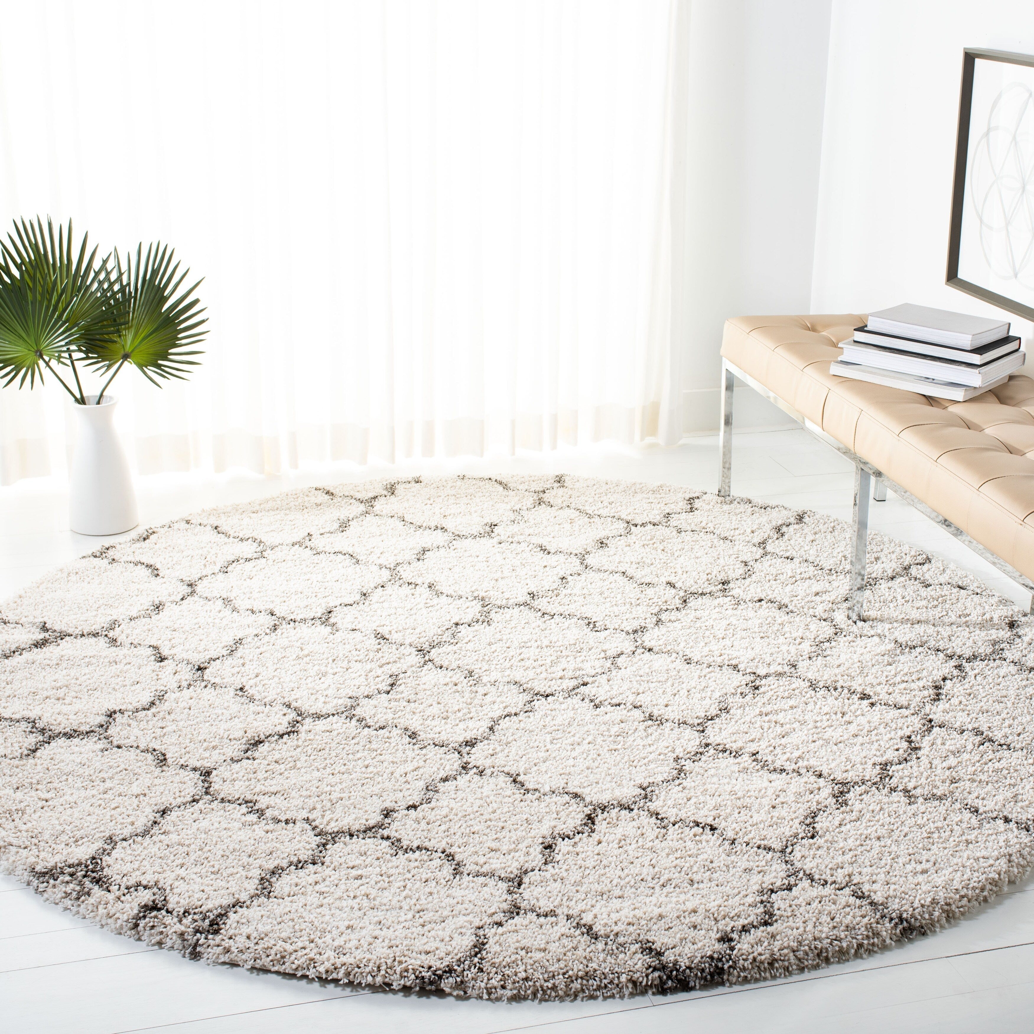 Tapis SAFAVIEH Hudson Shag Jeryl Glam Trellis 2 pouces