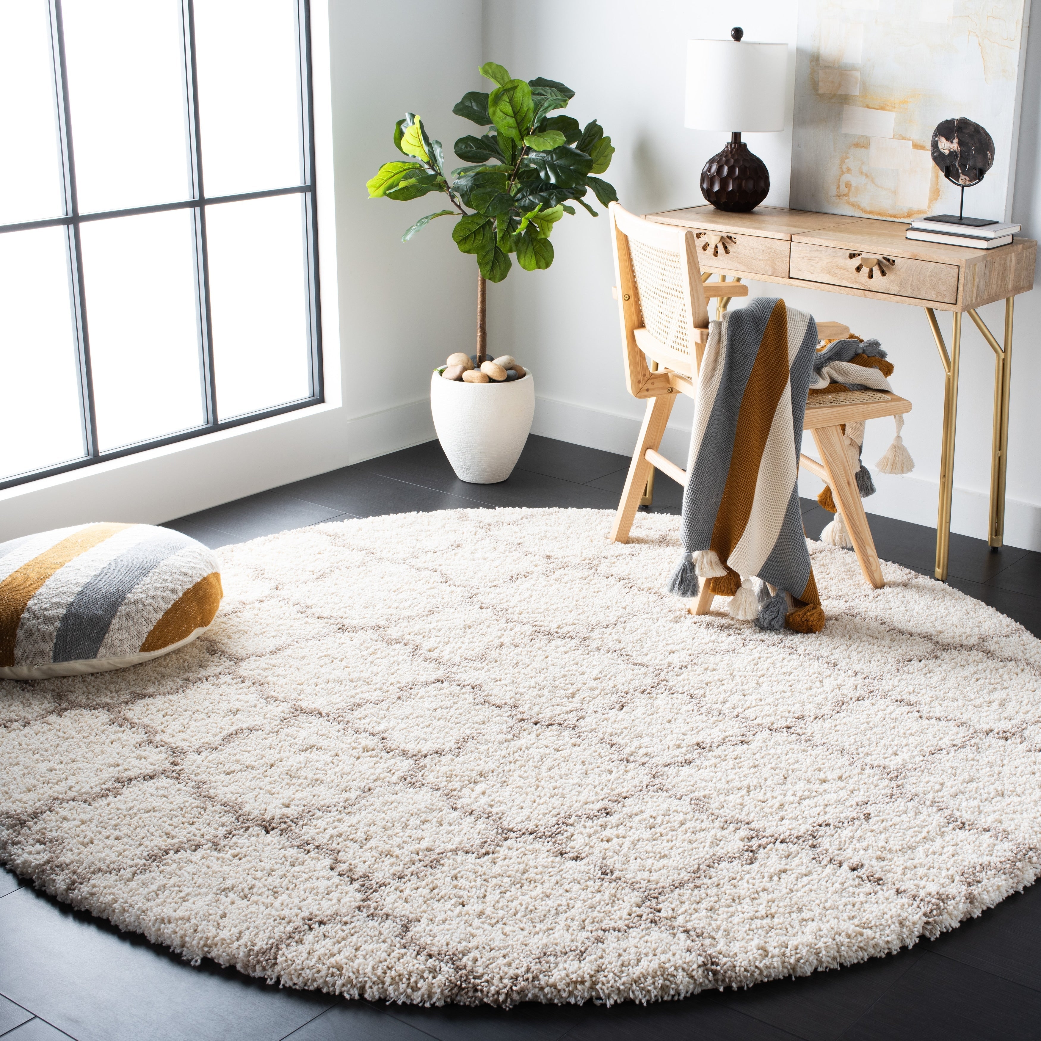Tapis SAFAVIEH Hudson Shag Jeryl Glam Trellis 2 pouces