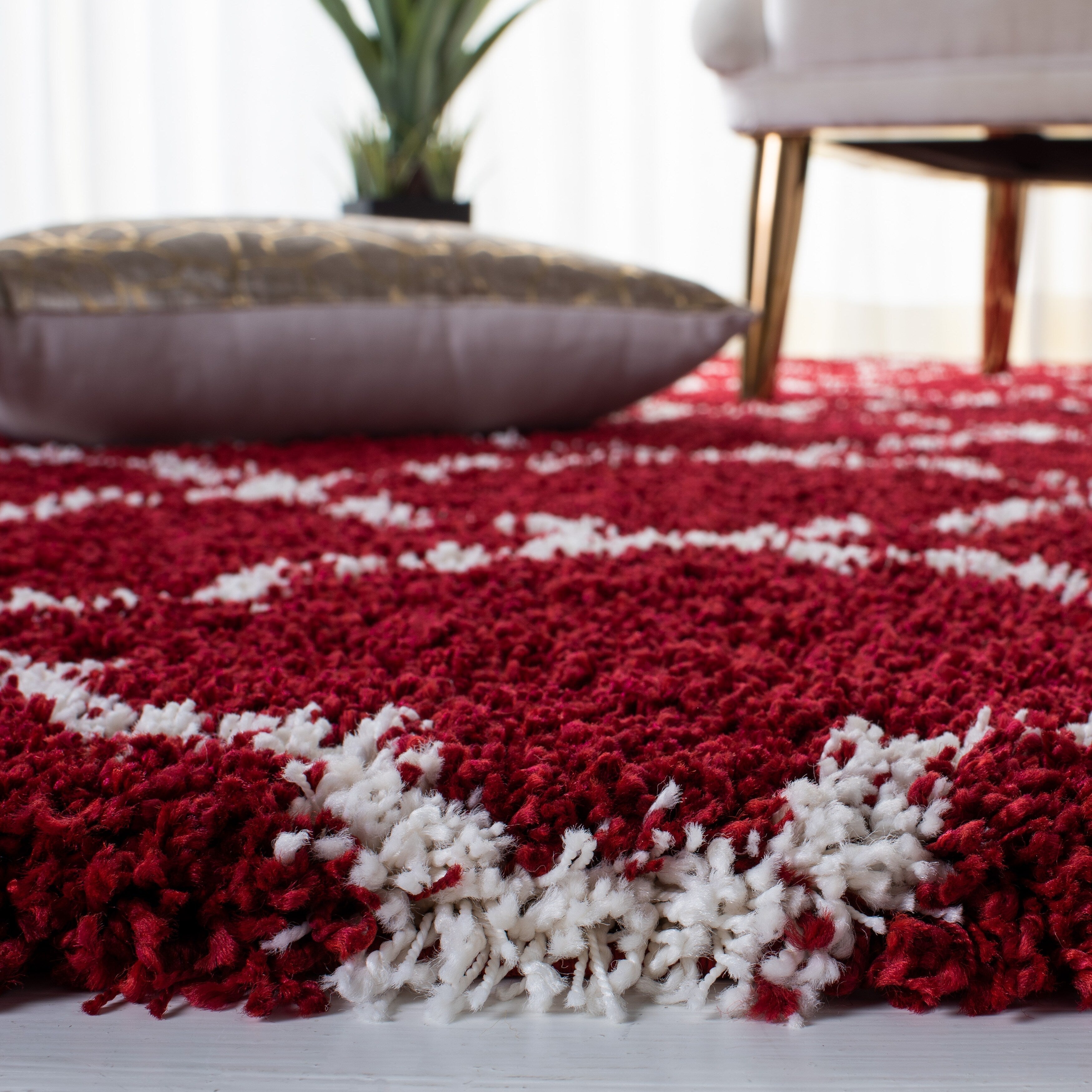 Tapis SAFAVIEH Hudson Shag Jeryl Glam Trellis 2 pouces