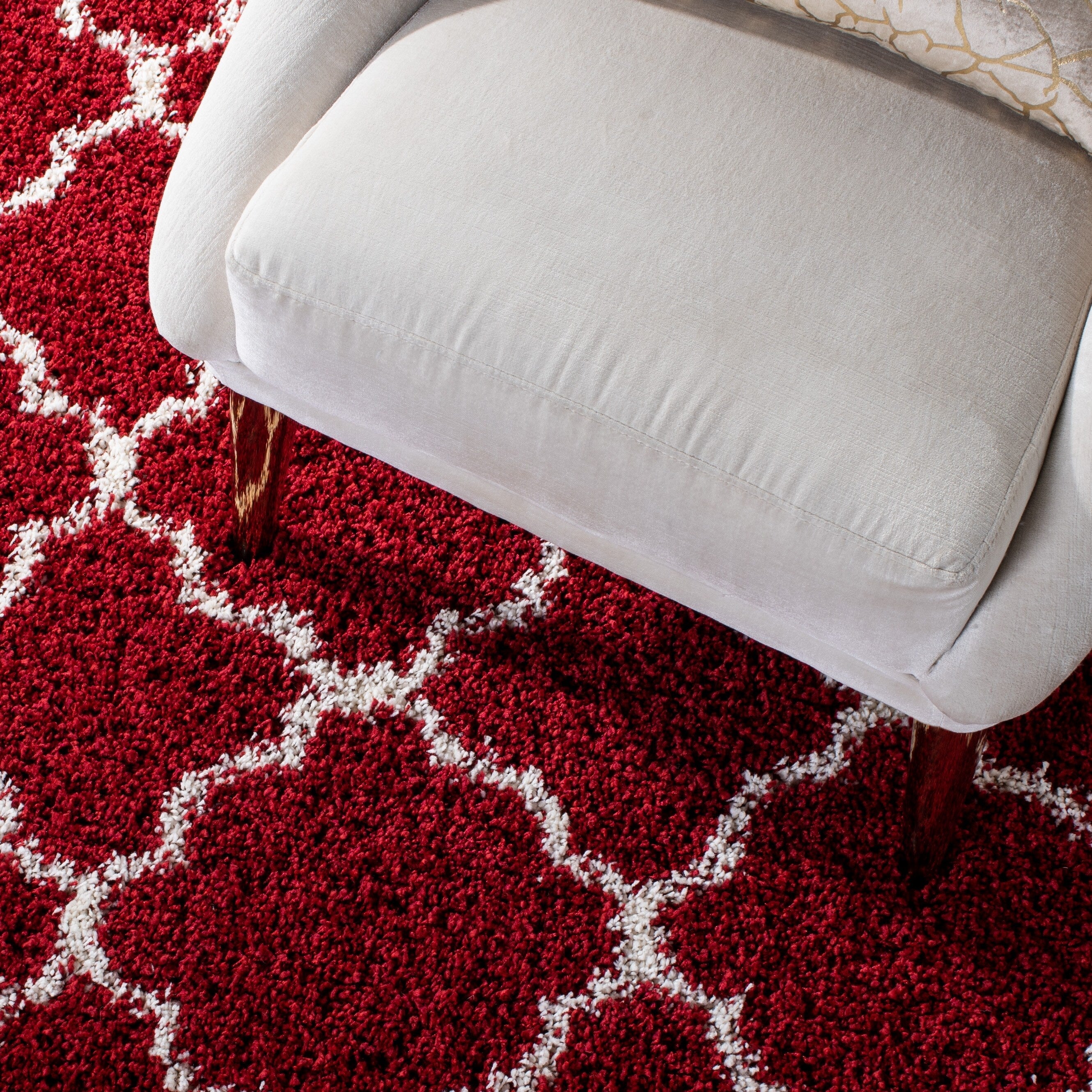 Tapis SAFAVIEH Hudson Shag Jeryl Glam Trellis 2 pouces