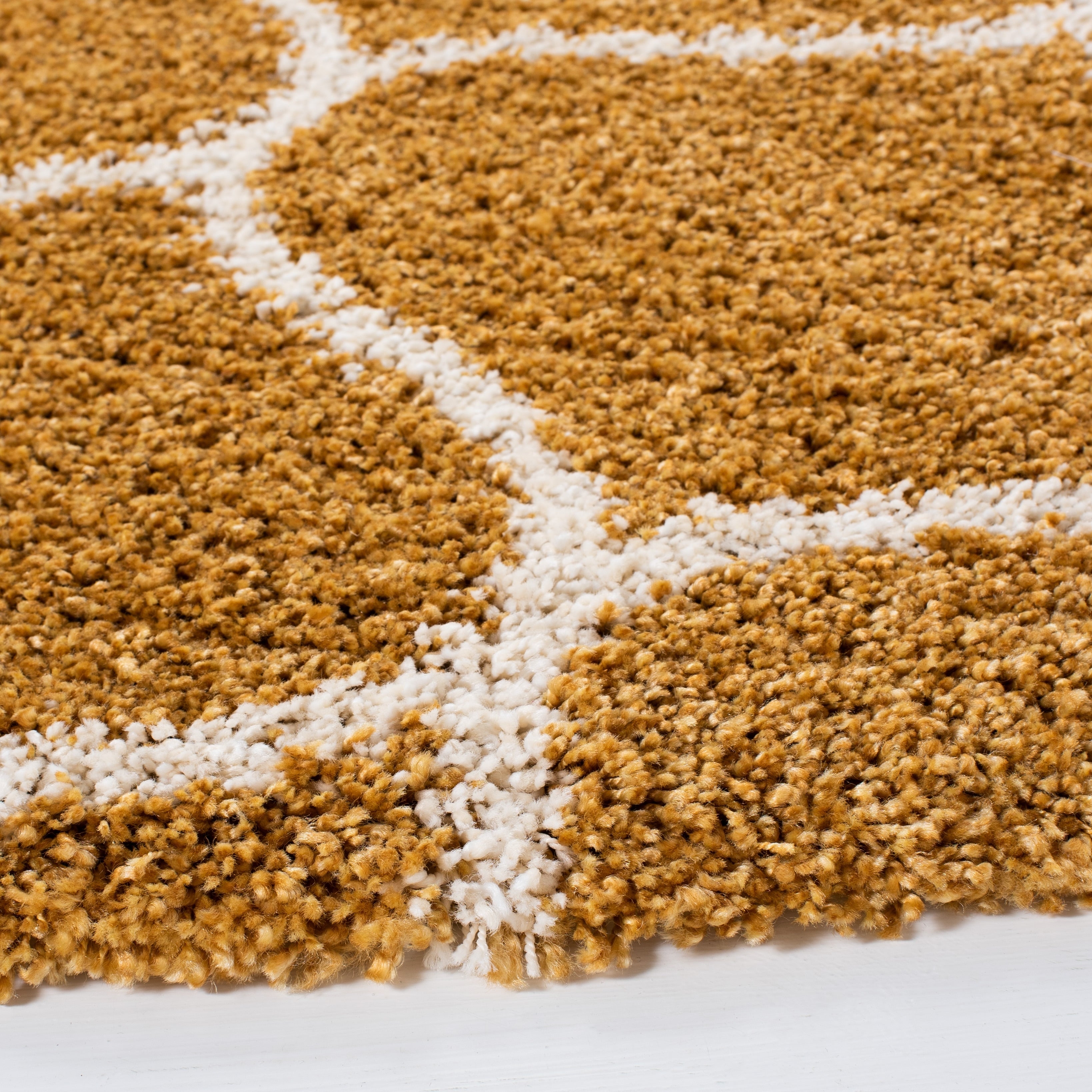 Tapis SAFAVIEH Hudson Shag Pushpa Trellis de 2 pouces d'épaisseur