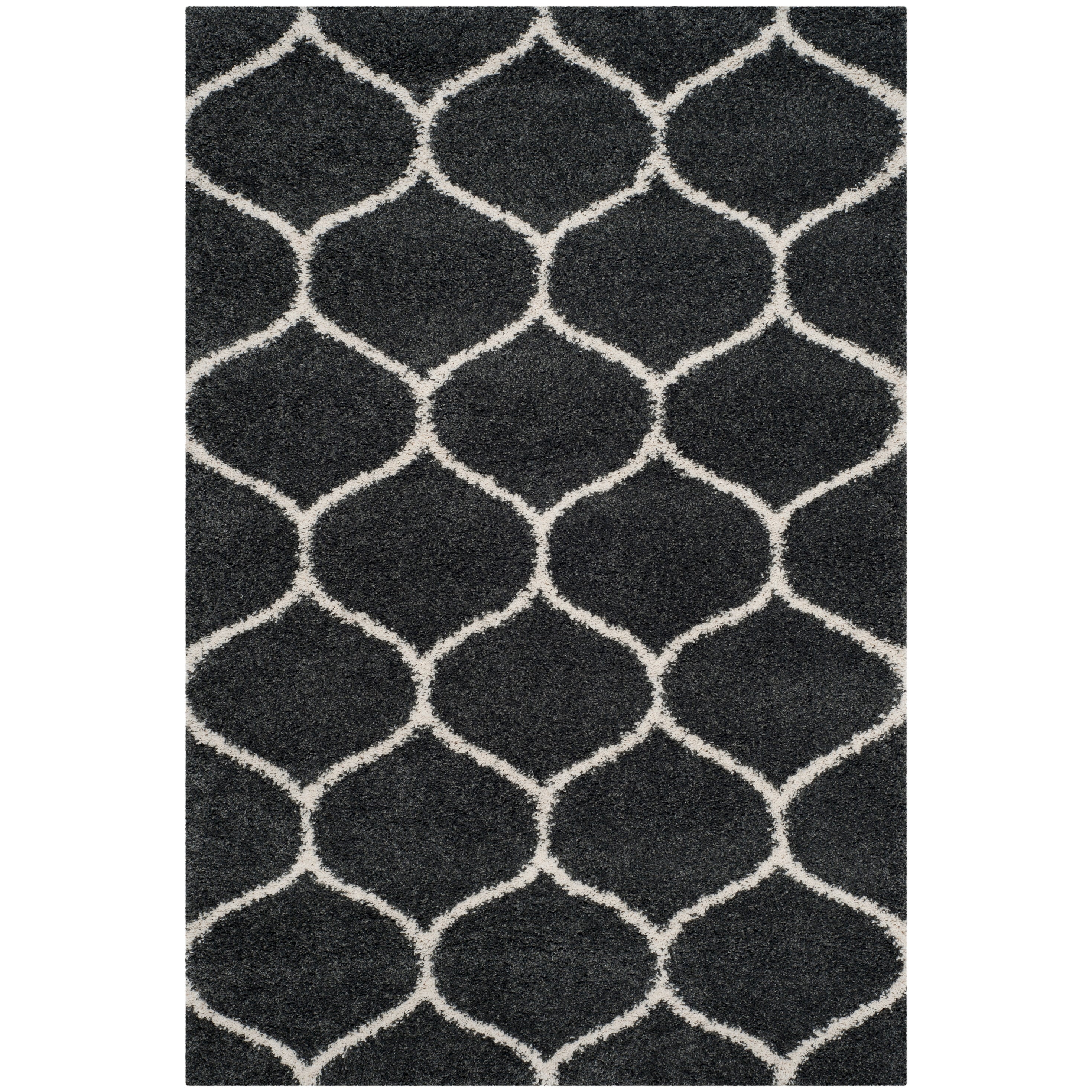 Tapis SAFAVIEH Hudson Shag Pushpa Trellis de 2 pouces d'épaisseur