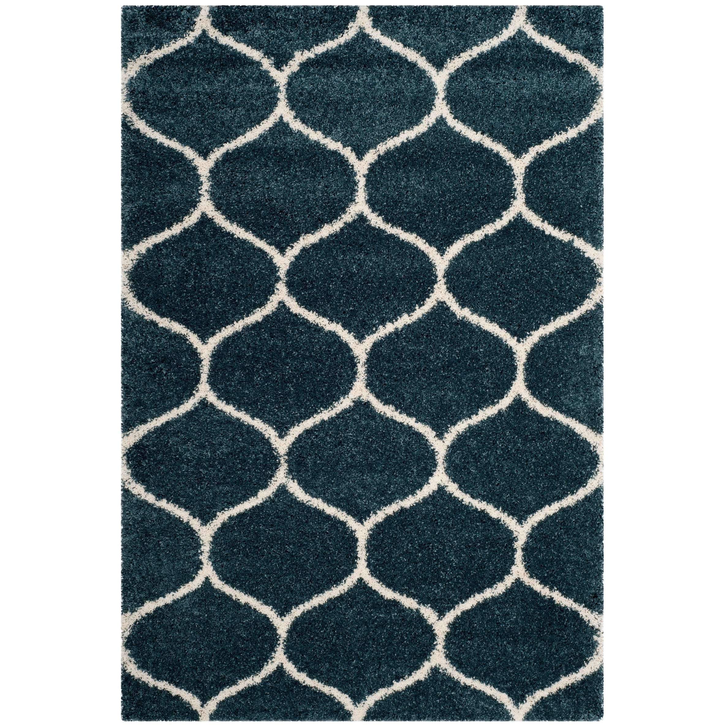 Tapis SAFAVIEH Hudson Shag Pushpa Trellis de 2 pouces d'épaisseur