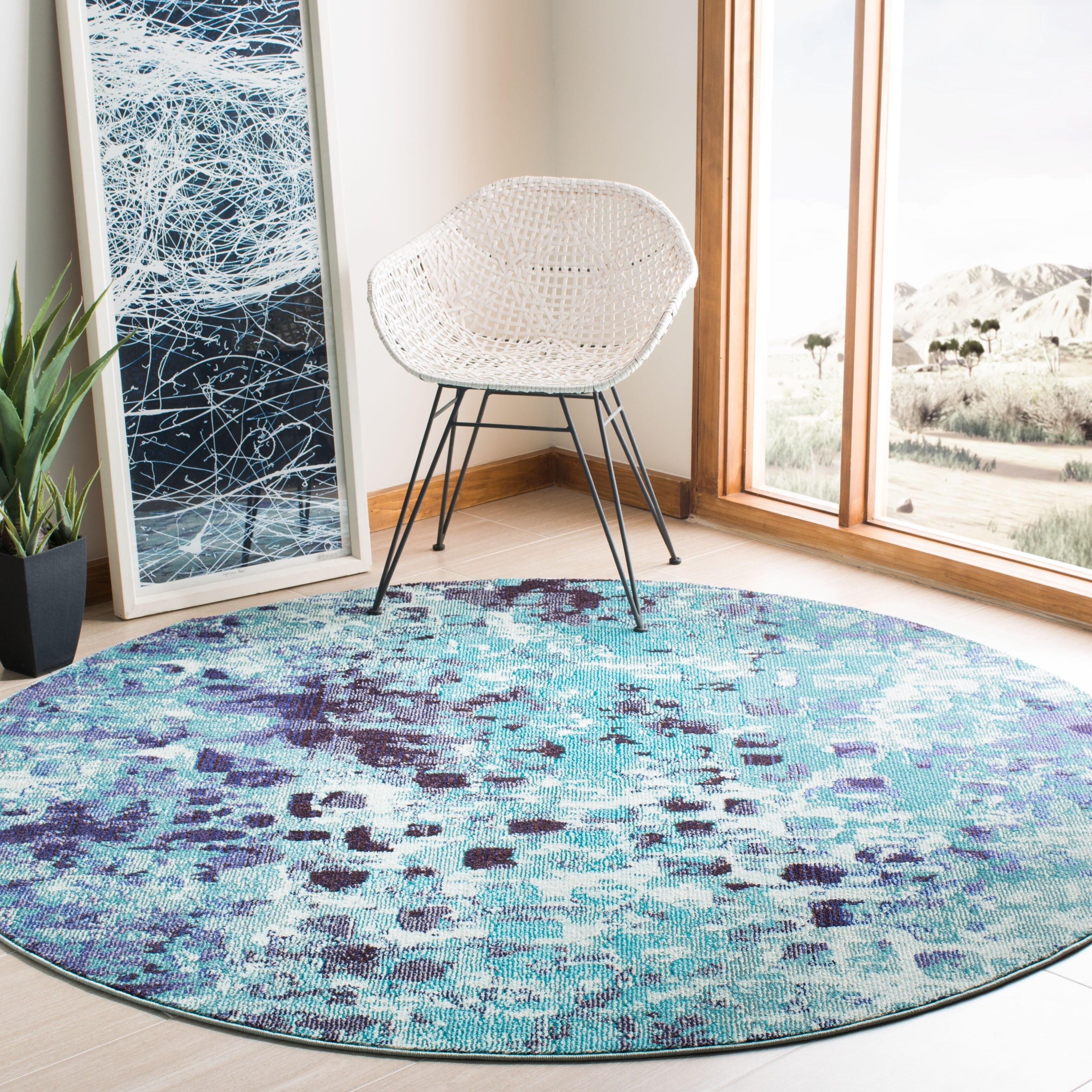 Tapis aquarelle abstrait moderne SAFAVIEH Madison Cherie