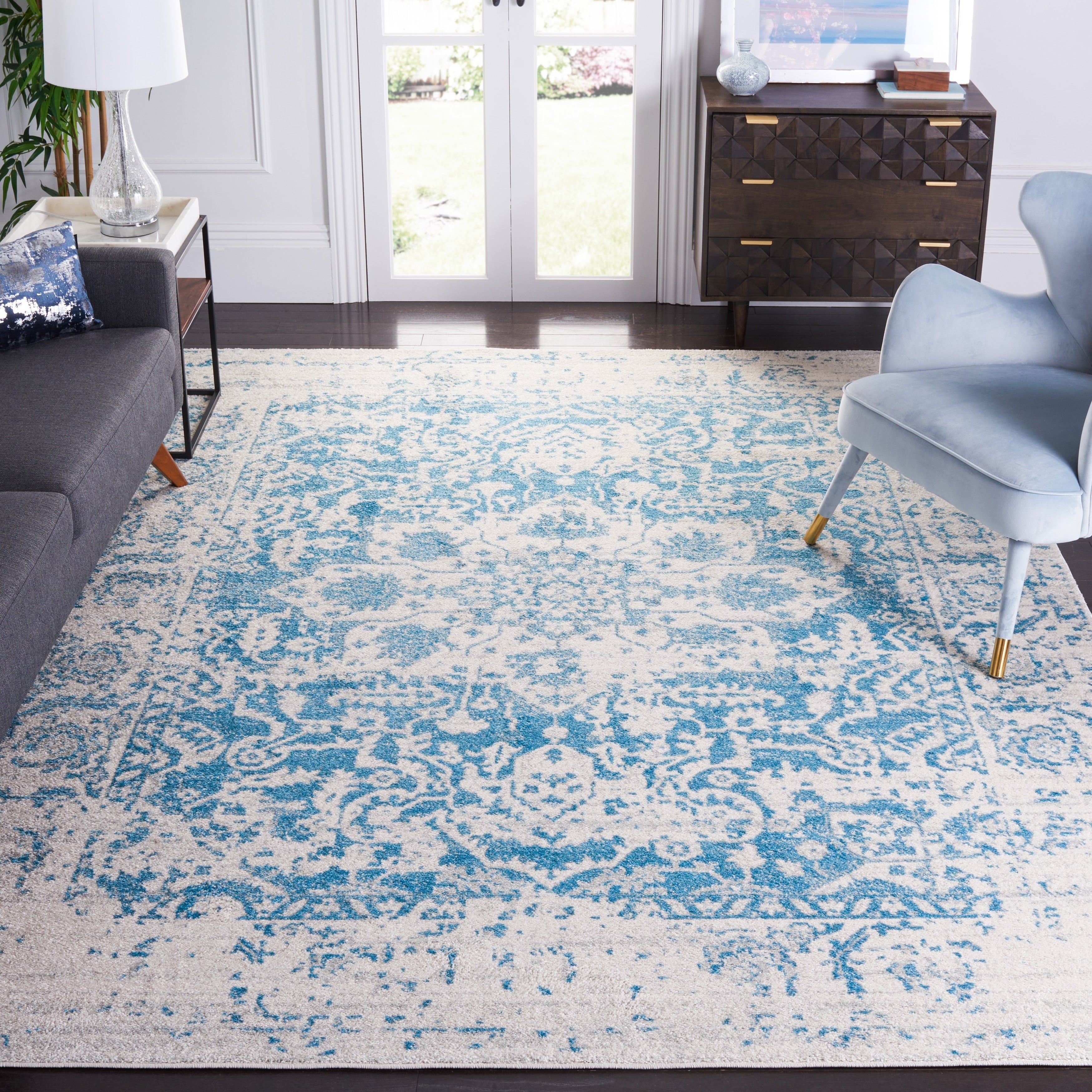 Tapis rustique vieilli SAFAVIEH Madison Delois Medallion