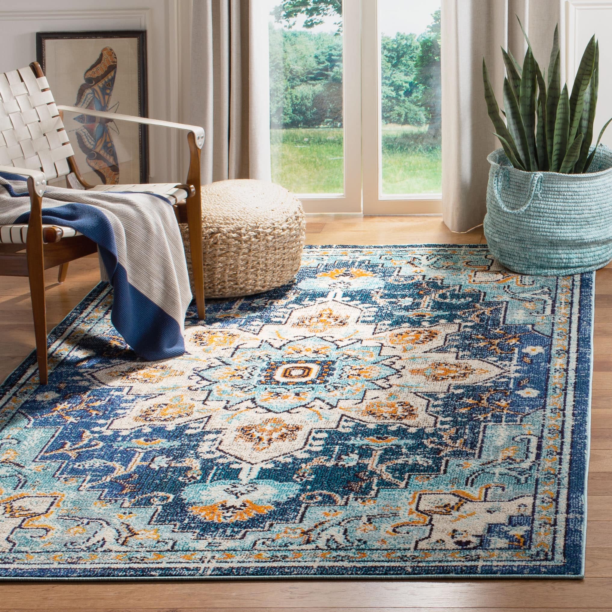 SAFAVIEH Tapis Madison Katelijne Boho médaillon vieilli