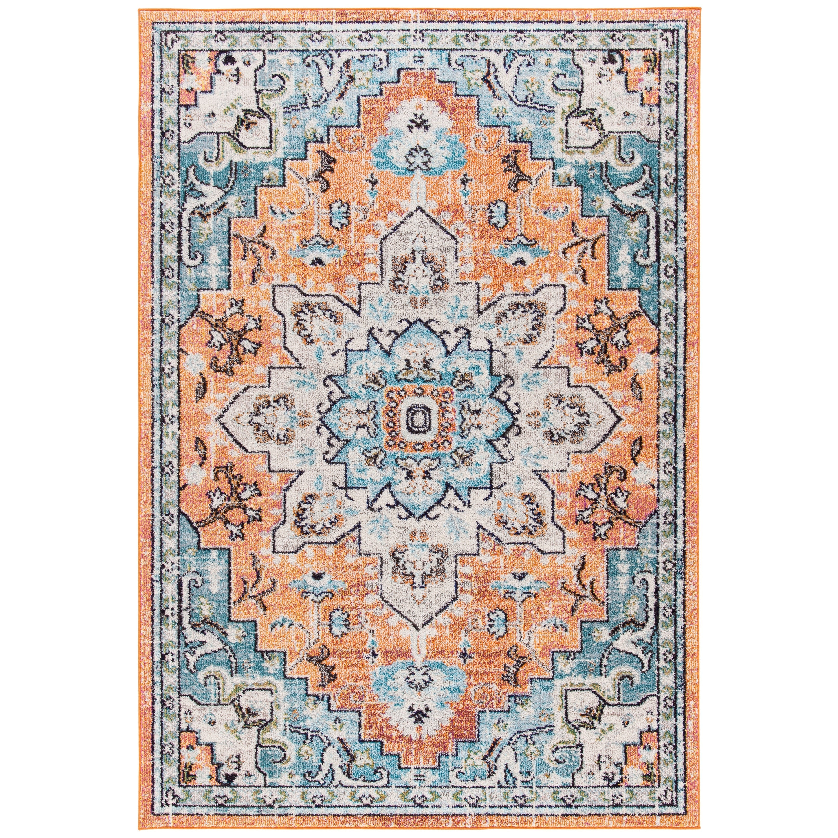 SAFAVIEH Tapis Madison Katelijne Boho médaillon vieilli