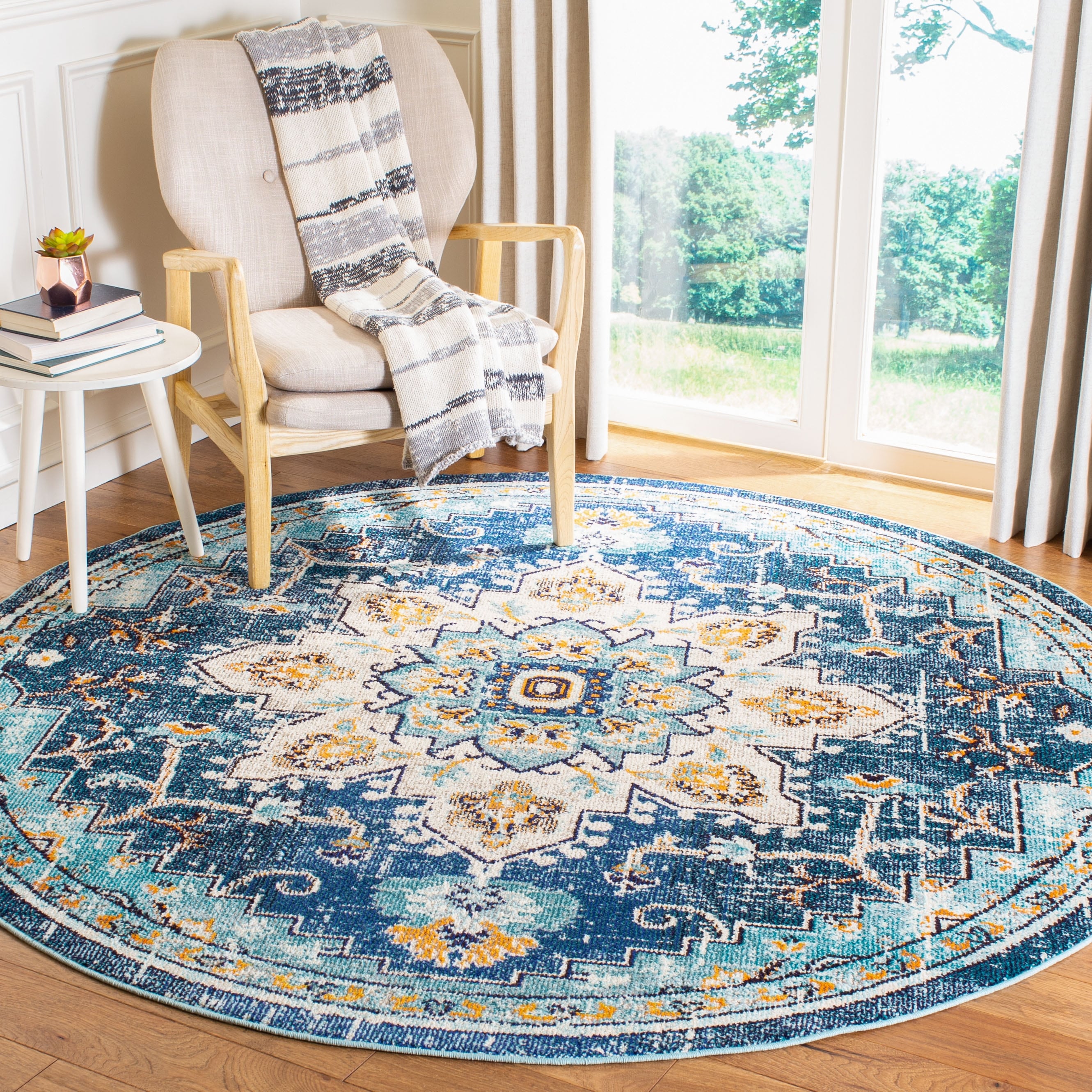 SAFAVIEH Tapis Madison Katelijne Boho médaillon vieilli