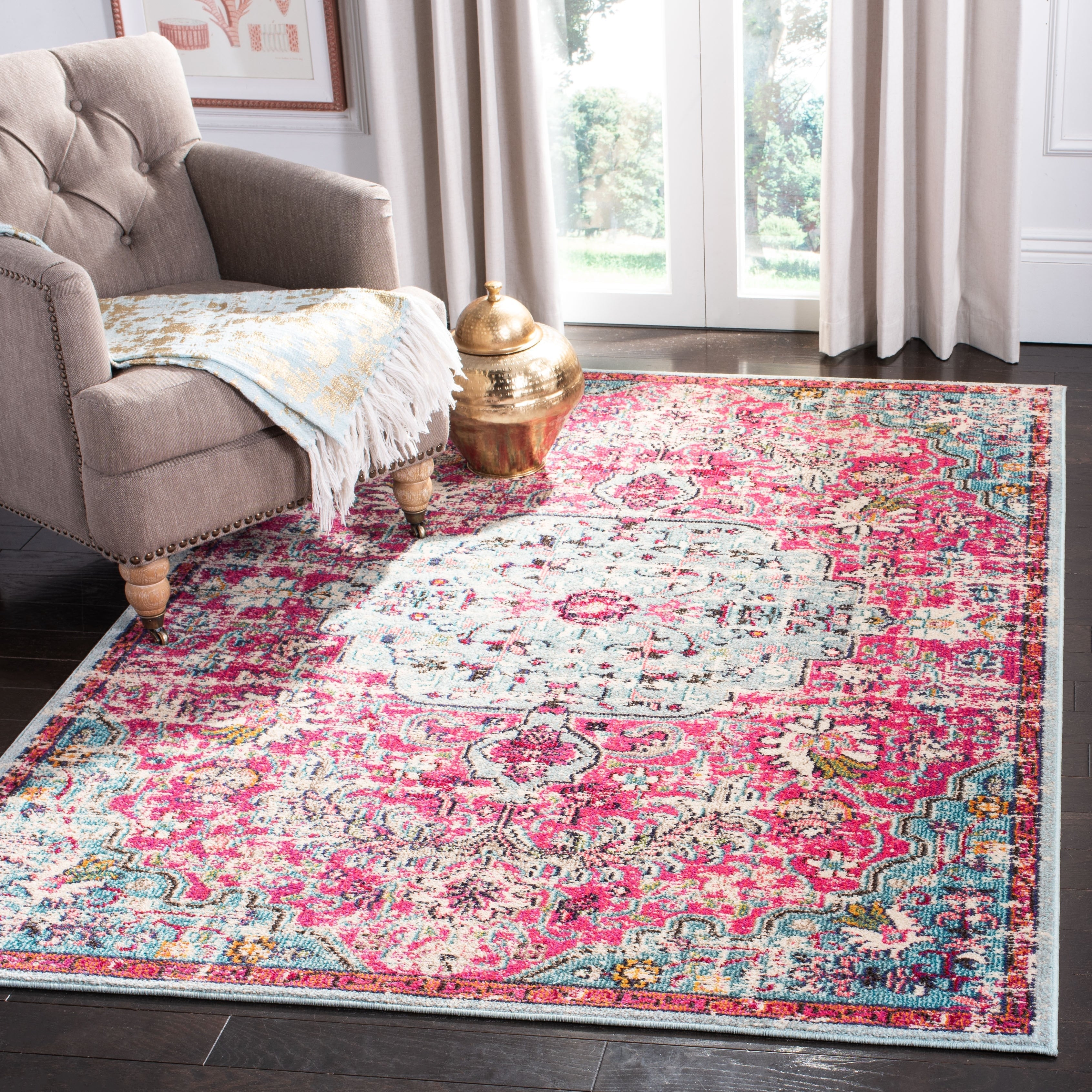 Tapis vieilli SAFAVIEH Madison Libusa Boho Medallion