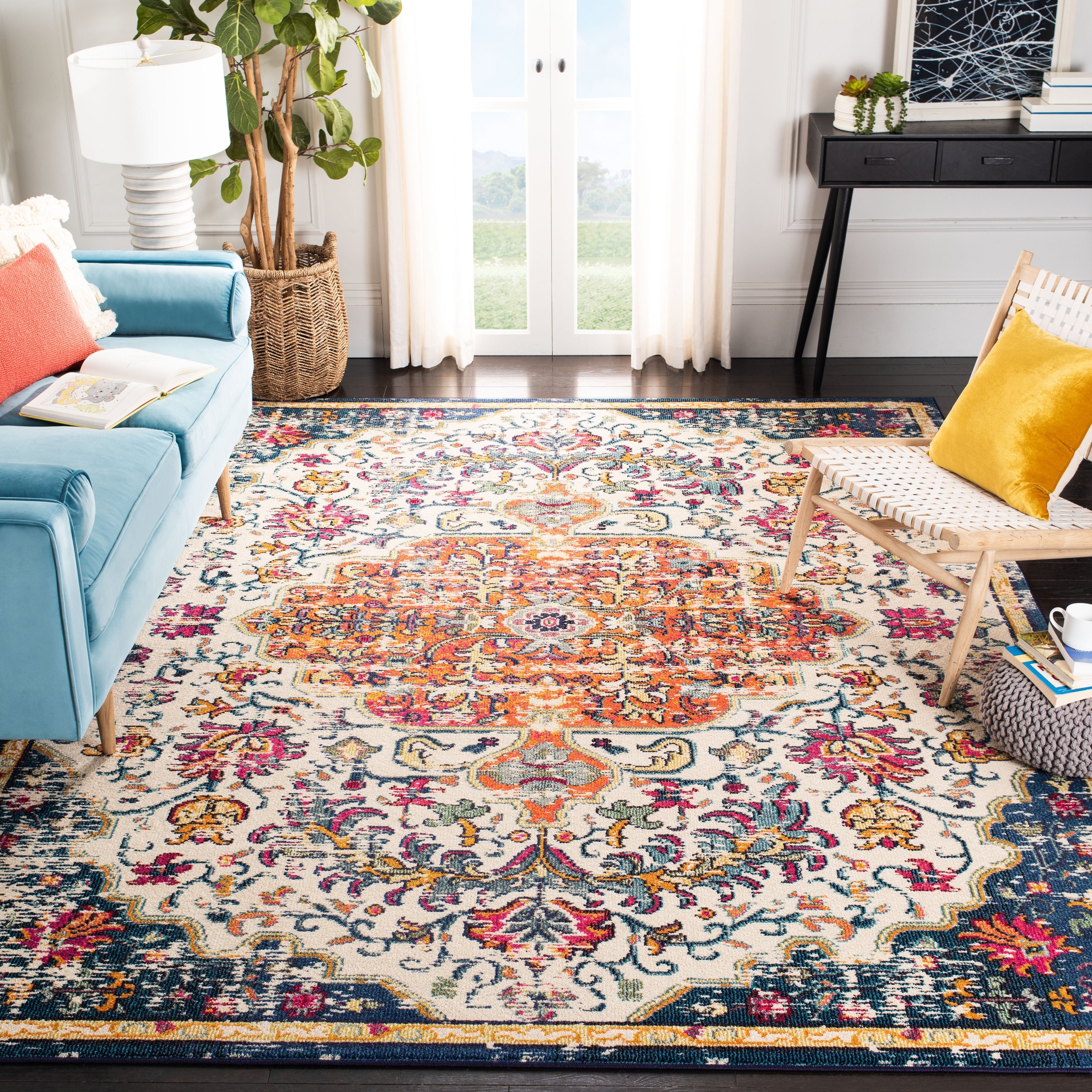 Tapis vieilli SAFAVIEH Madison Libusa Boho Medallion
