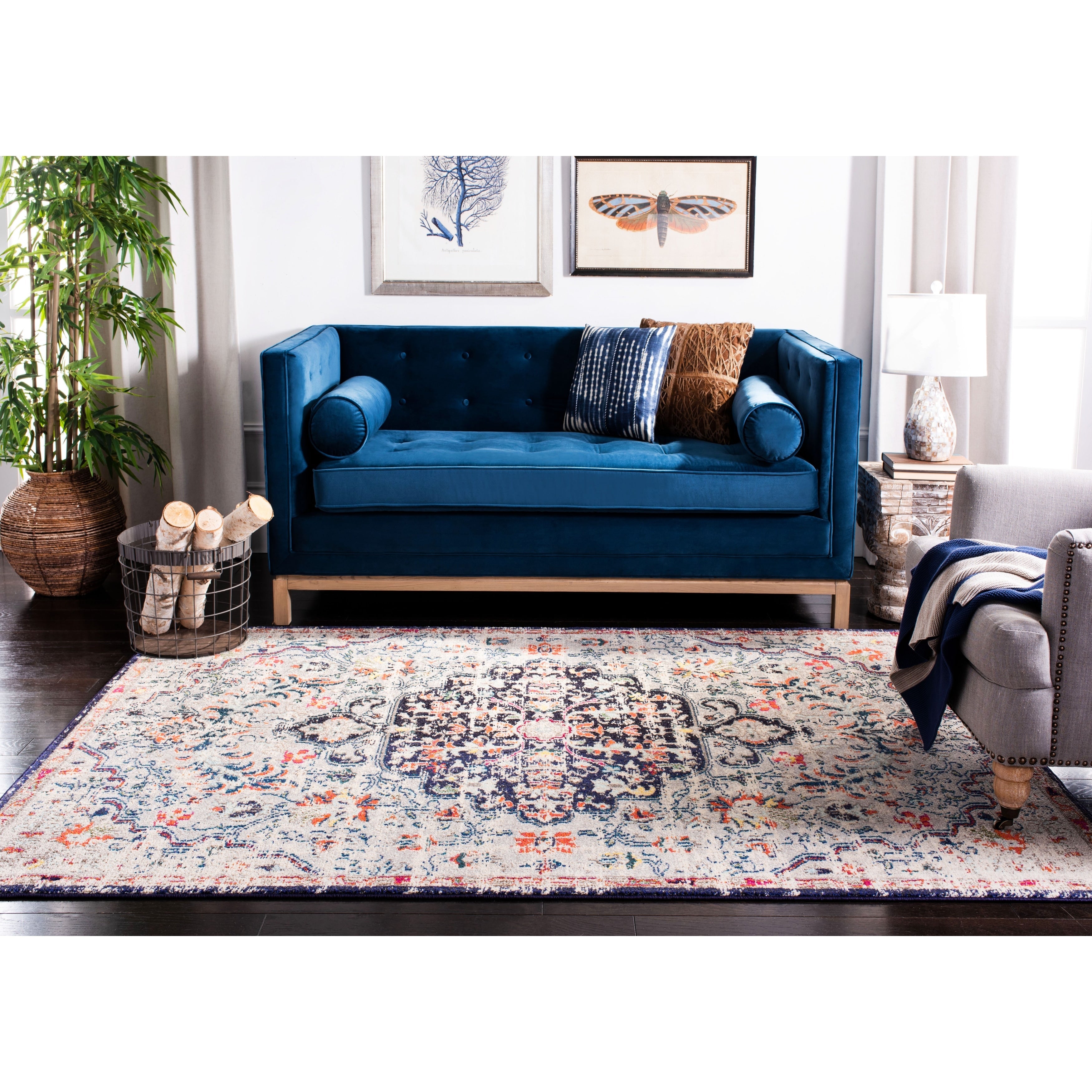 Tapis vieilli SAFAVIEH Madison Libusa Boho Medallion