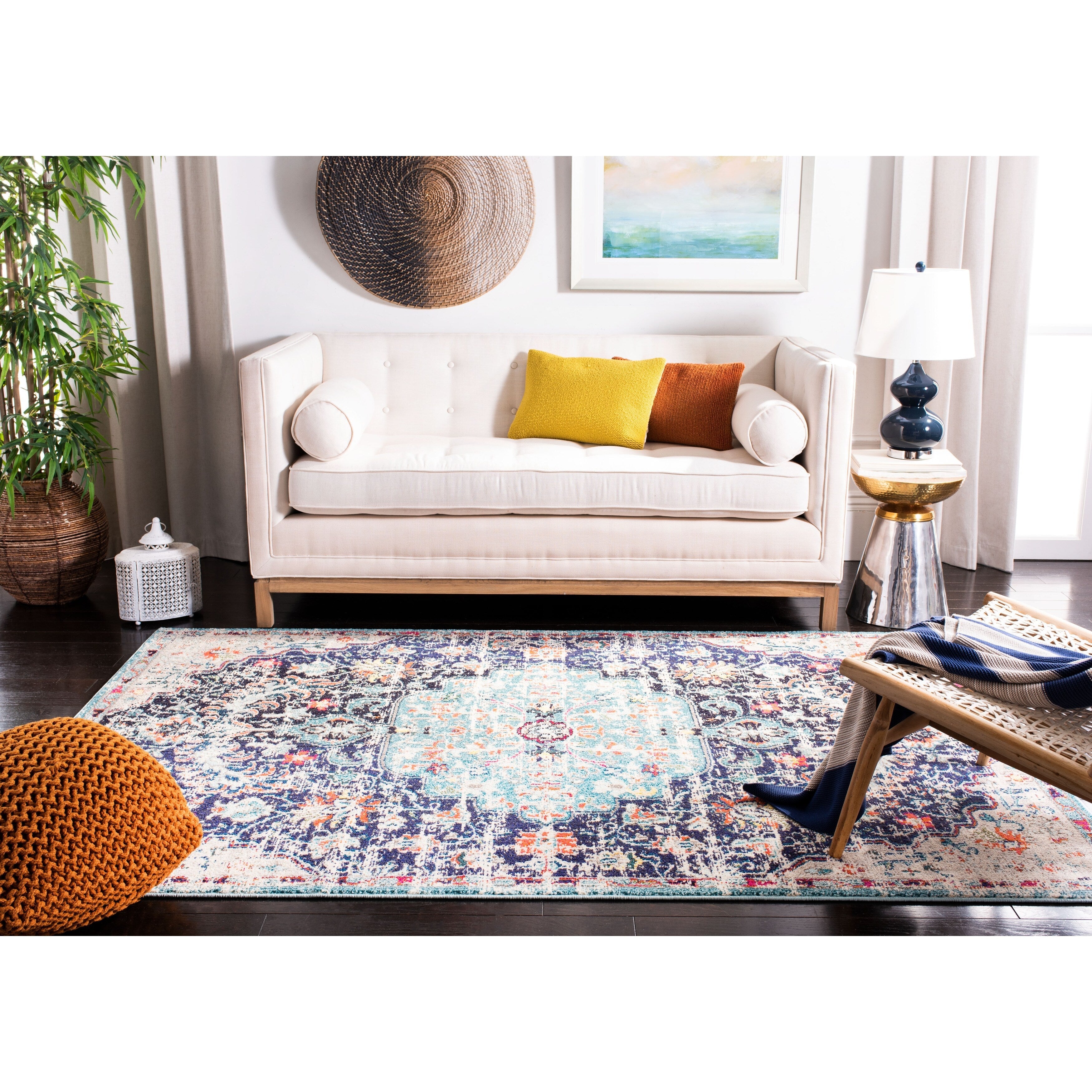 Tapis vieilli SAFAVIEH Madison Libusa Boho Medallion
