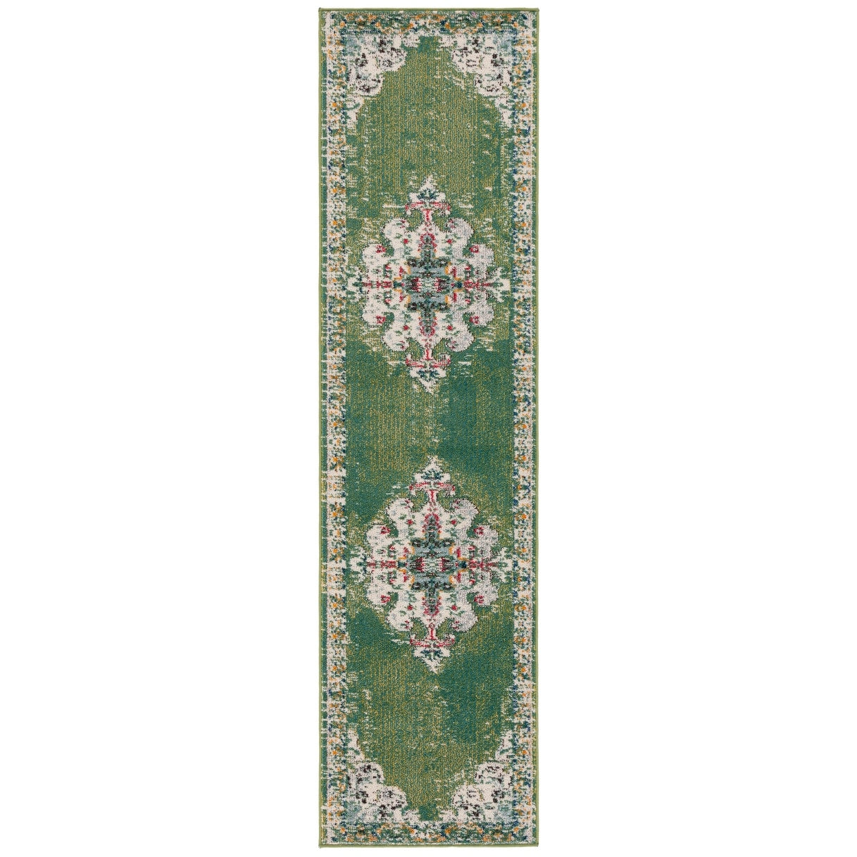 Tapis décoratif SAFAVIEH Madison Marilou Boho Medallion effet vieilli