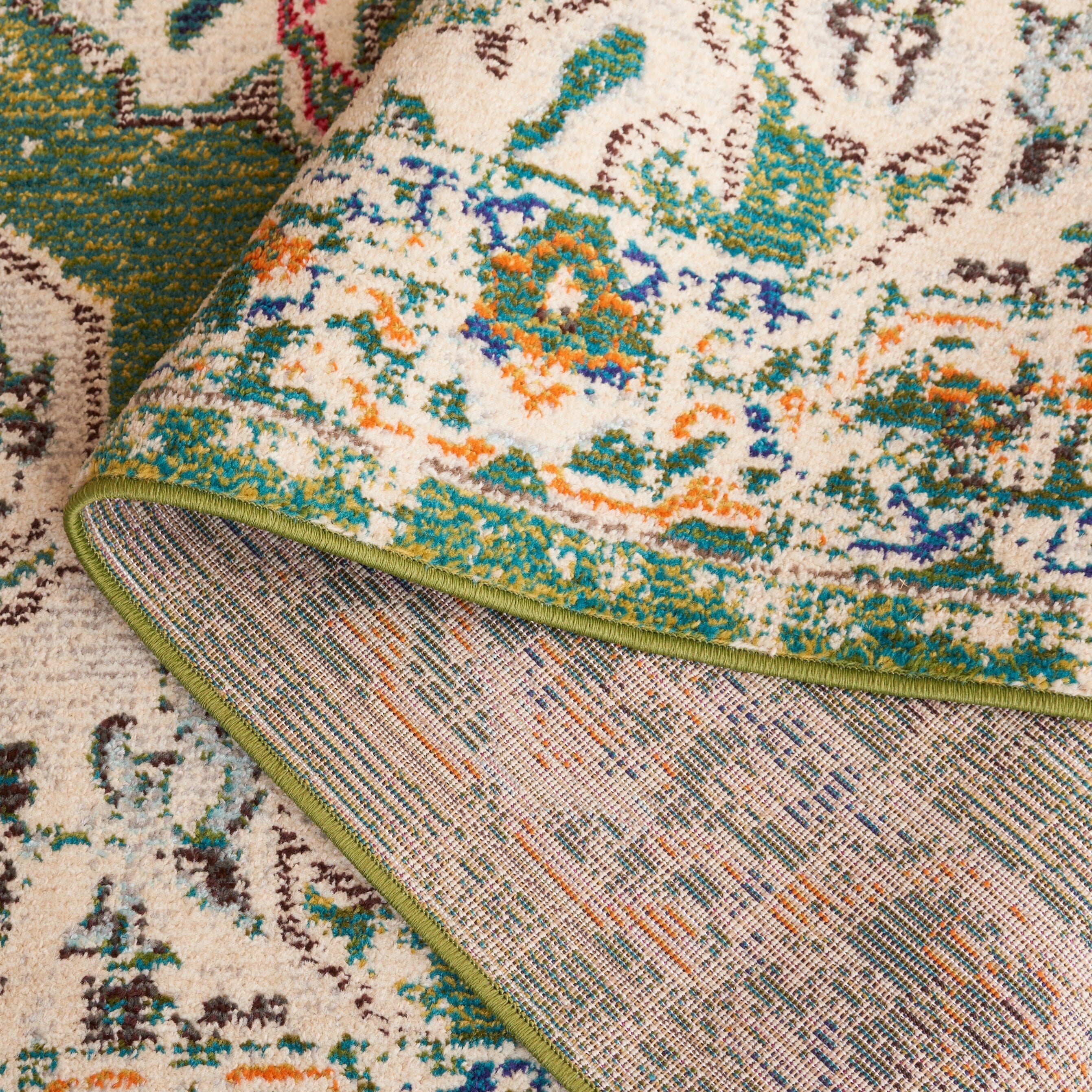 Tapis décoratif SAFAVIEH Madison Marilou Boho Medallion effet vieilli