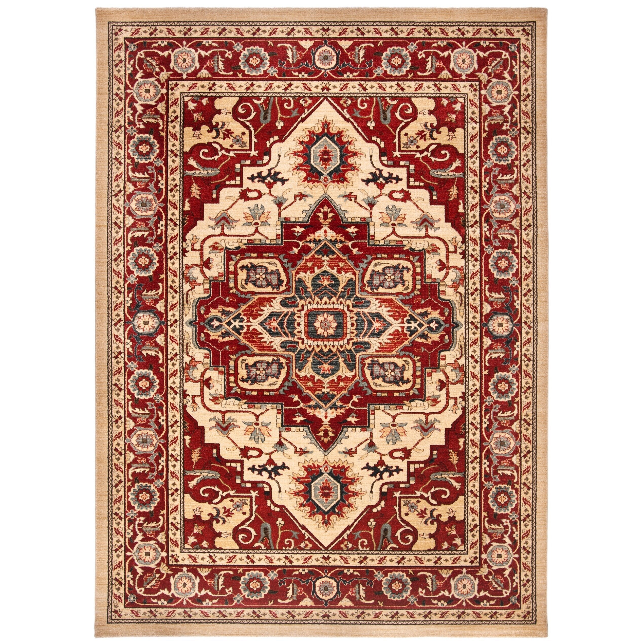 Tapis SAFAVIEH Mahal Beverley Traditional Grandeur Rouge/Naturel