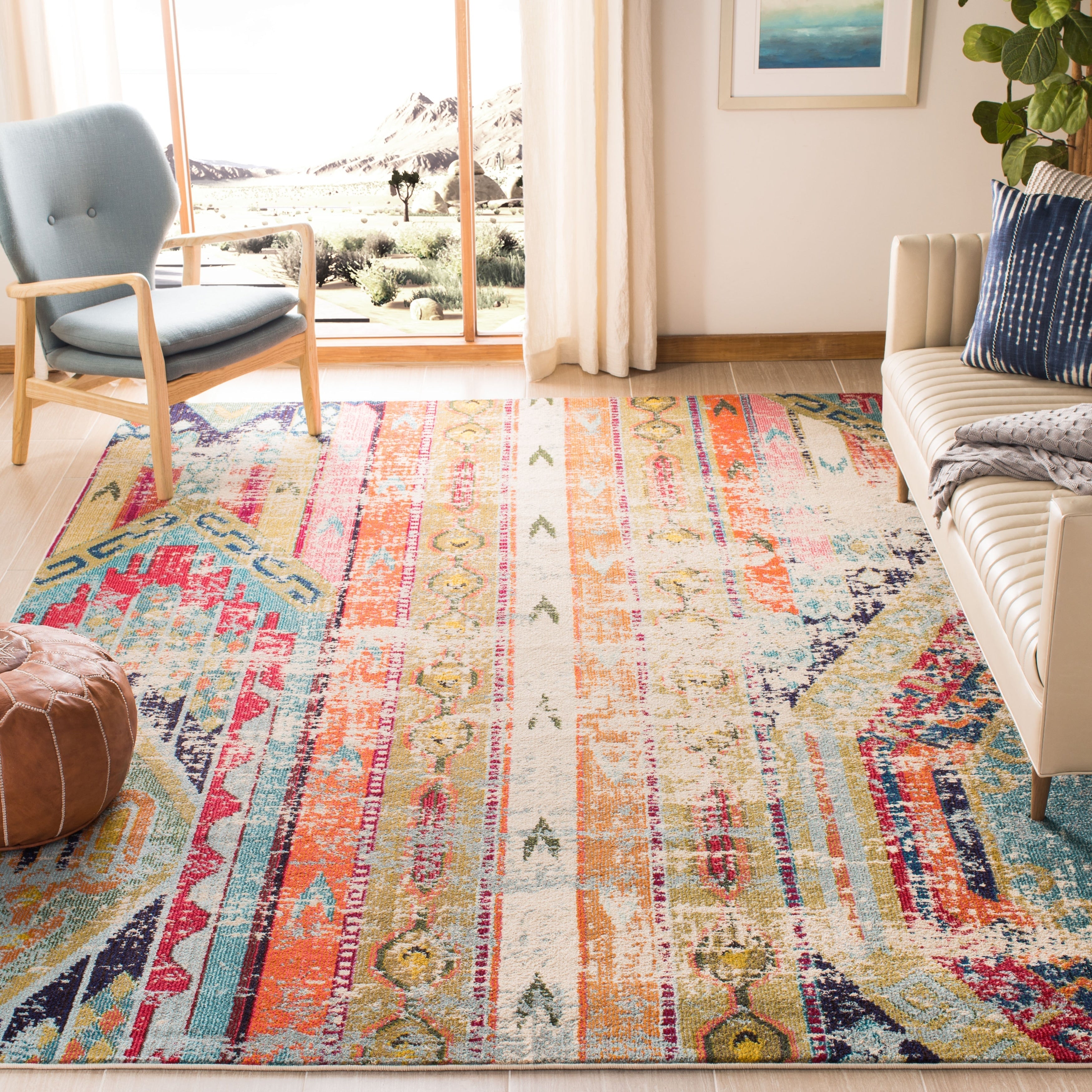 SAFAVIEH Tapis Boho vieilli Monaco Brunhildis
