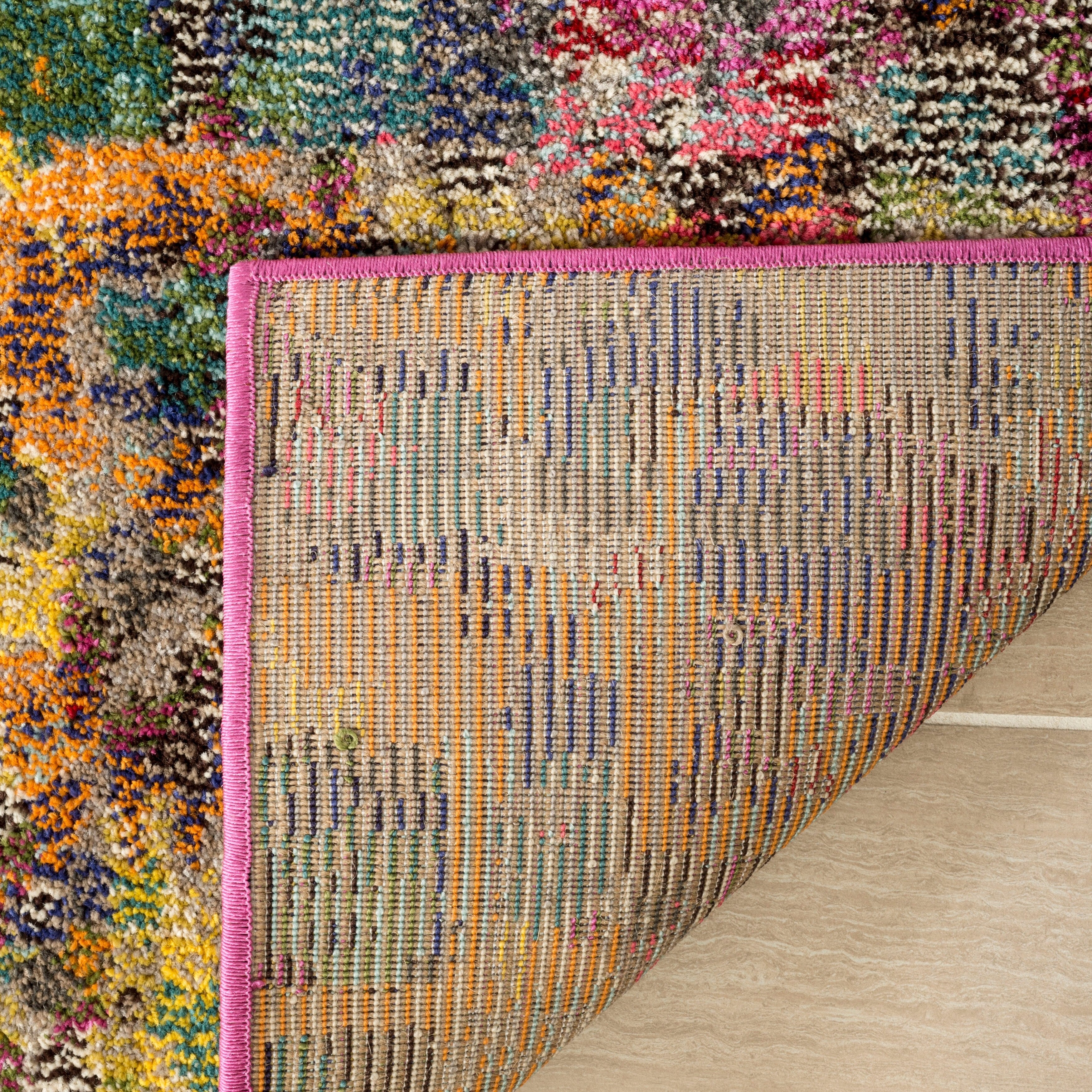 Tapis SAFAVIEH Monaco Panna Boho abstrait moderne aquarelle