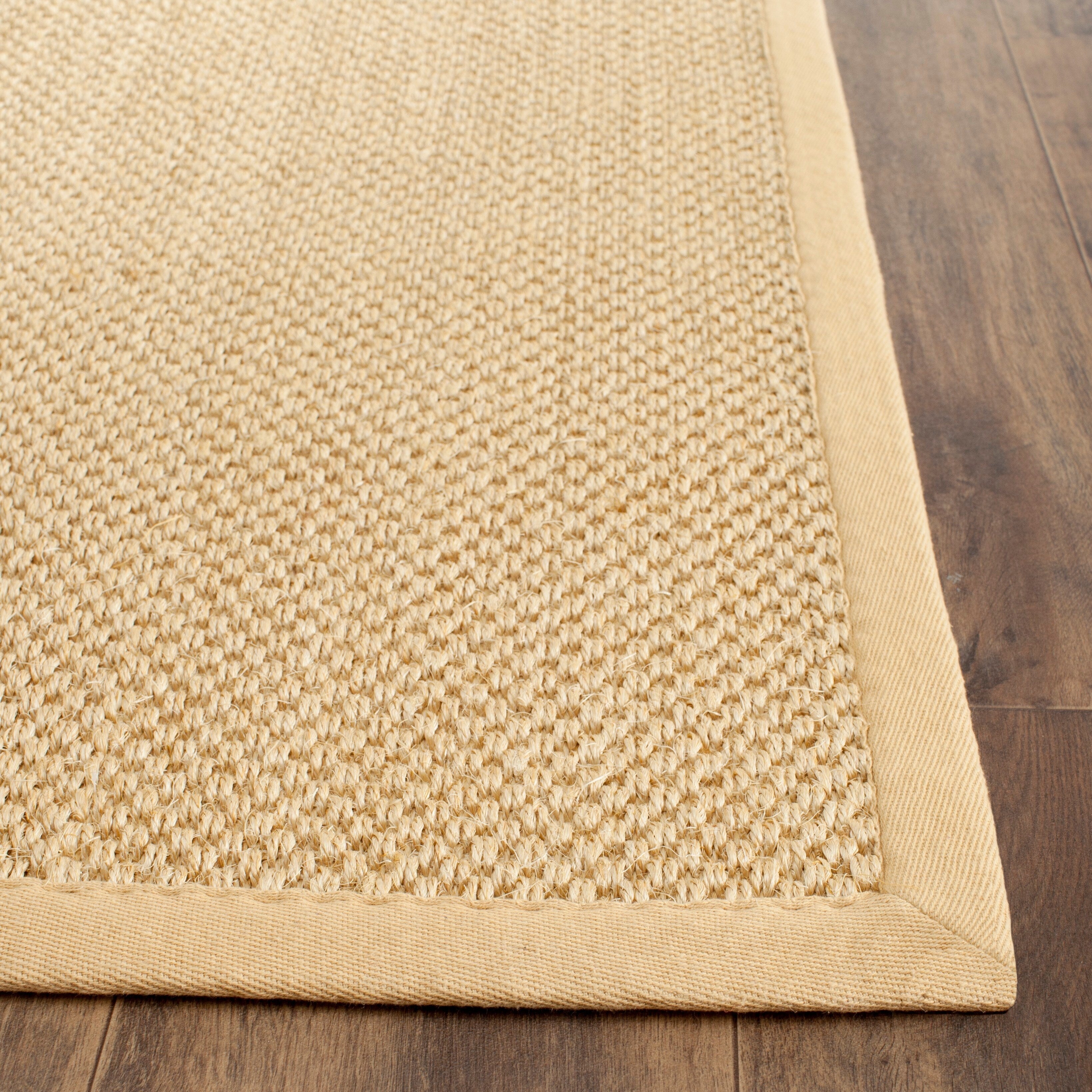 Tapis à bordure en sisal Elmyra en fibre naturelle SAFAVIEH