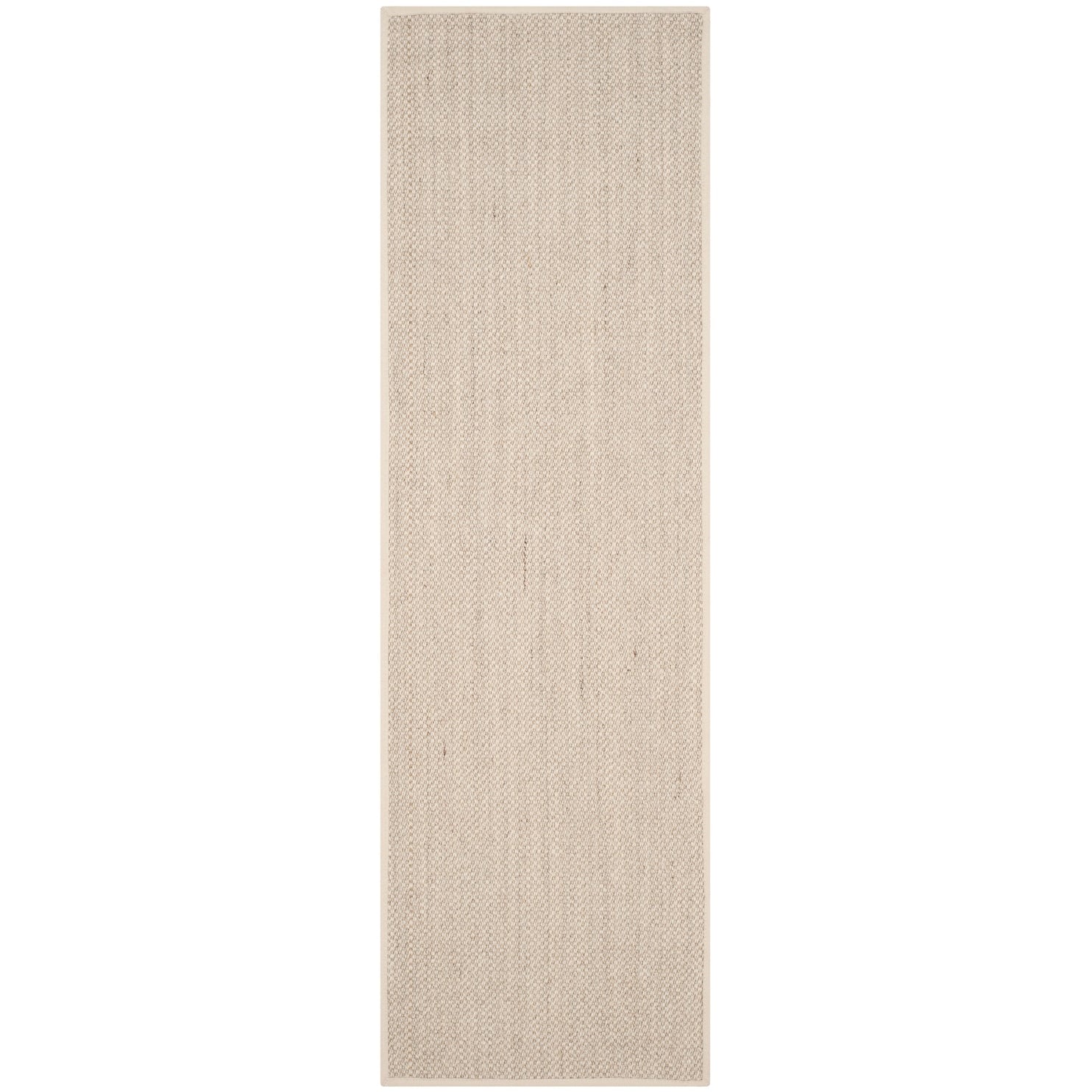 Tapis en sisal à bordure décontractée Lorine en fibre naturelle SAFAVIEH