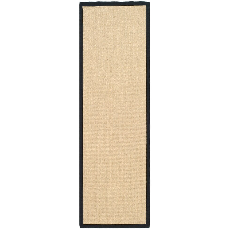 Tapis en sisal à bordure Madelyn en fibre naturelle SAFAVIEH