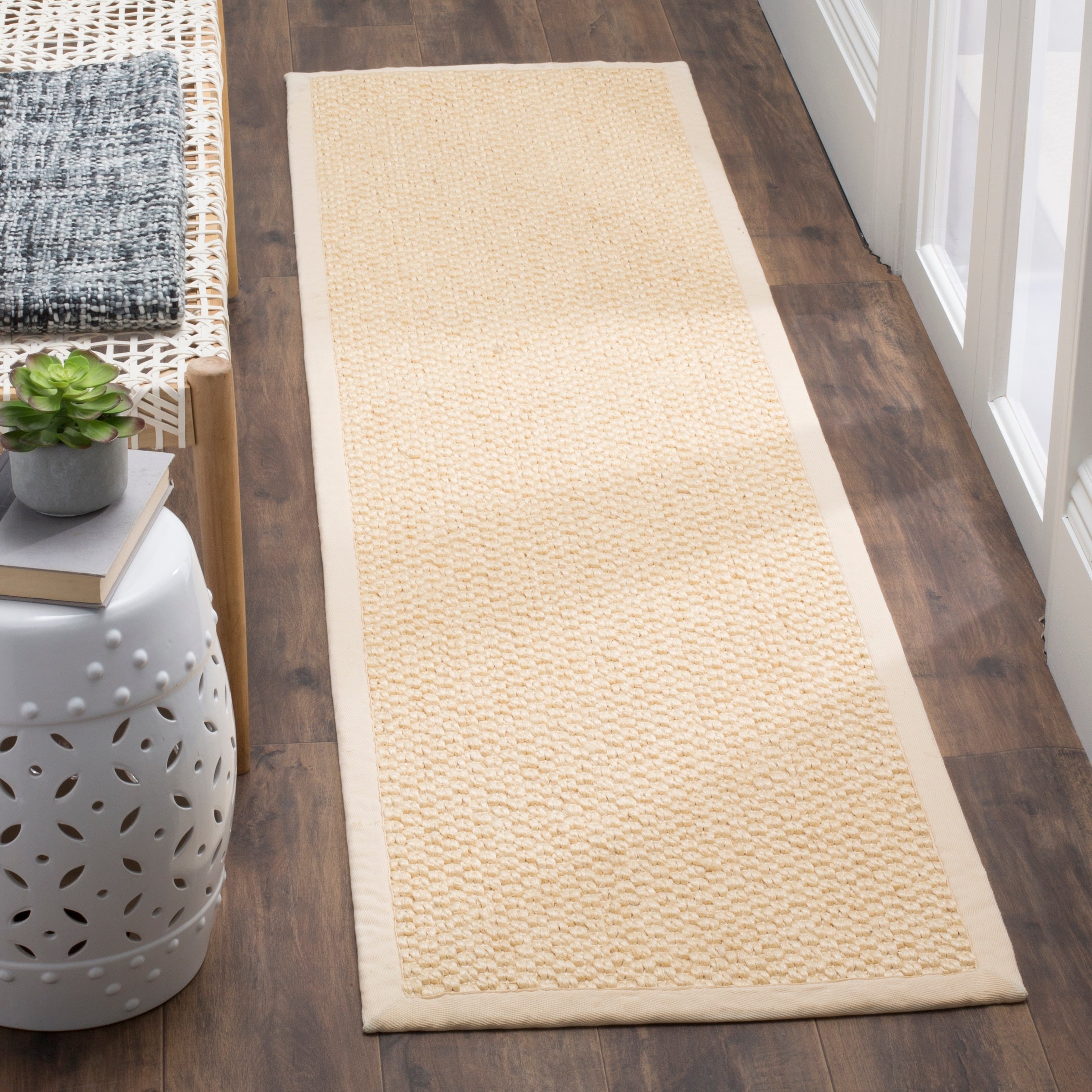 Tapis en sisal Mira Giesela en fibre naturelle SAFAVIEH