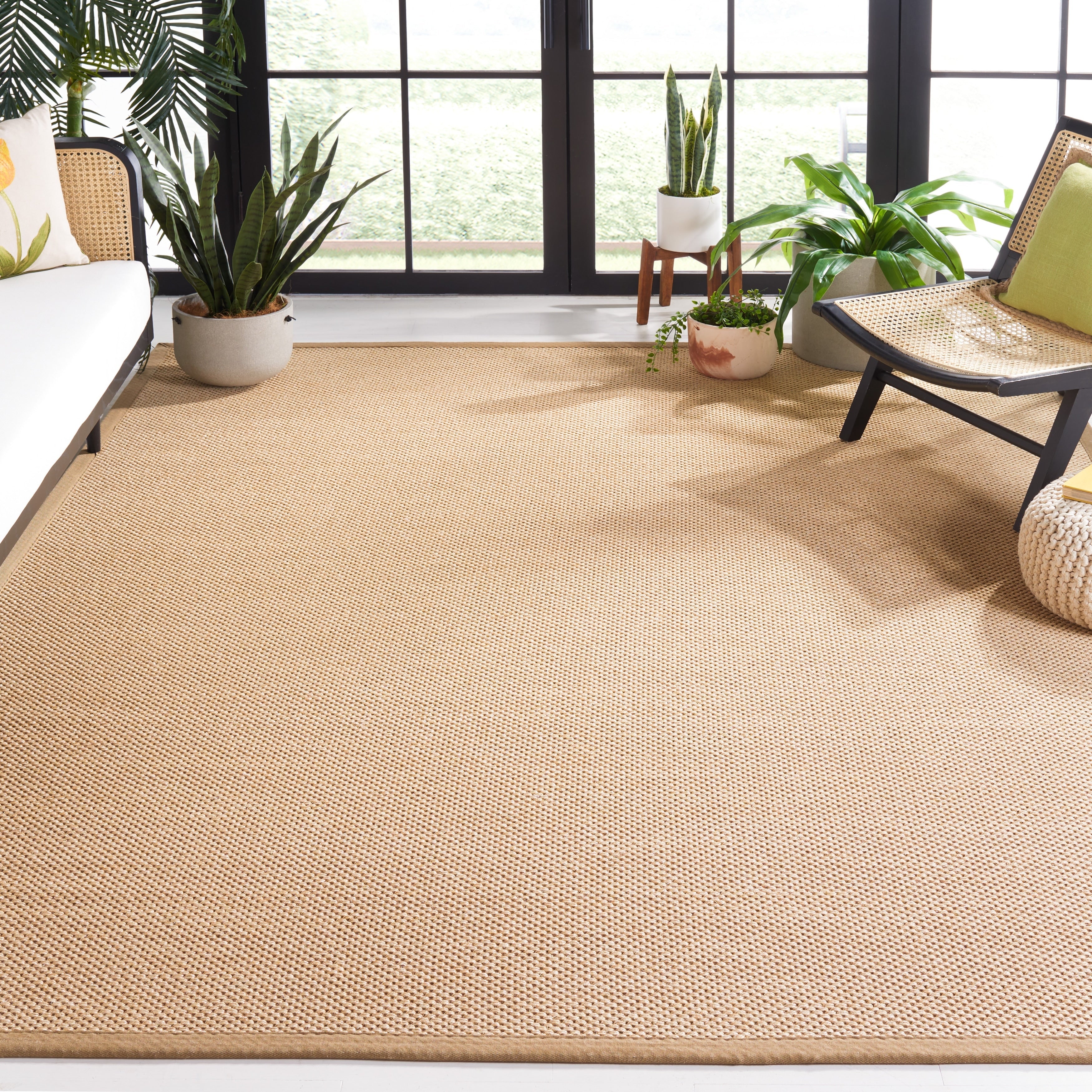 Tapis en sisal à bordure décontractée Venus en fibre naturelle SAFAVIEH