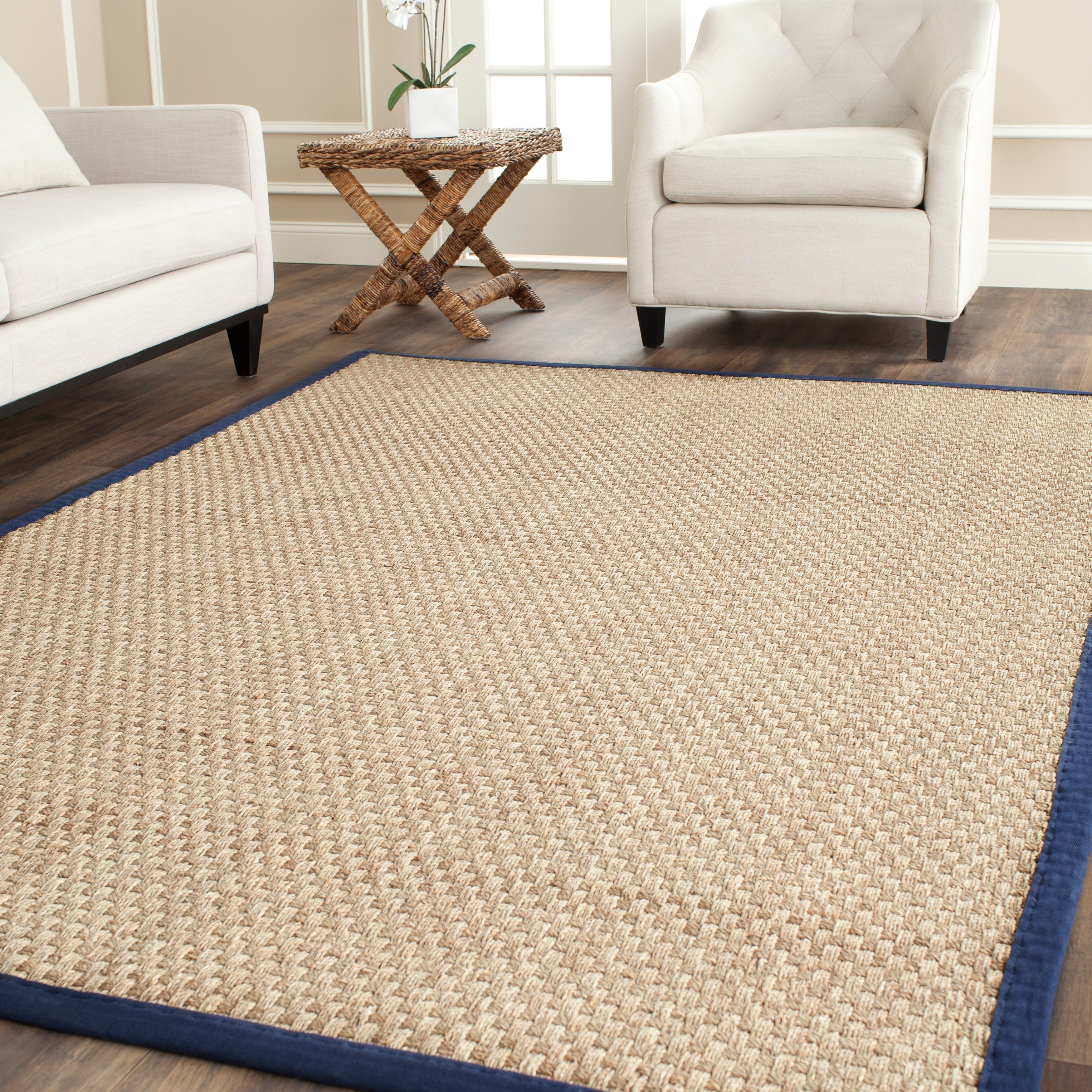 Tapis en jonc de mer tissé en fibre naturelle Zymryd SAFAVIEH