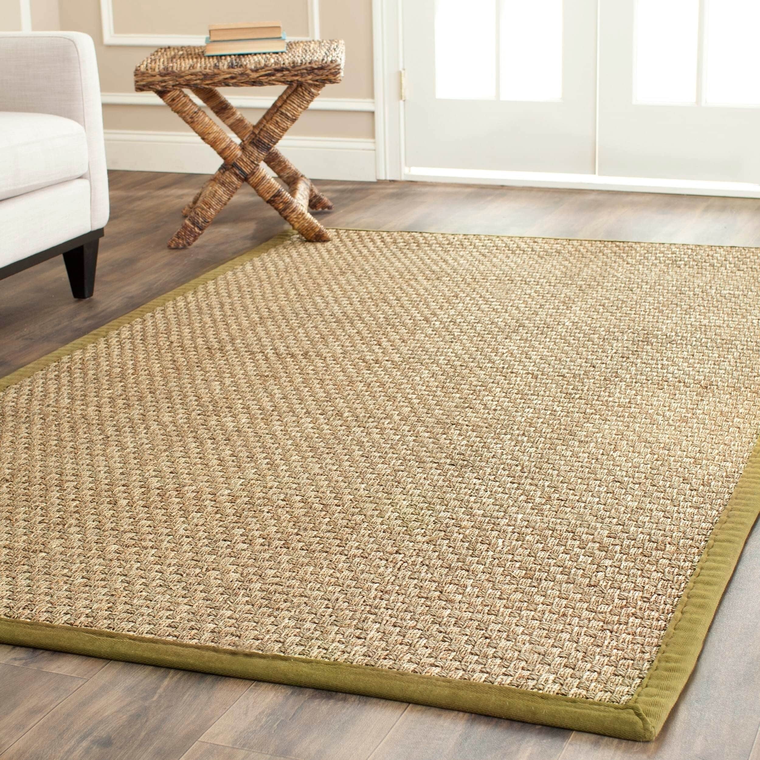 Tapis en jonc de mer tissé en fibre naturelle Zymryd SAFAVIEH