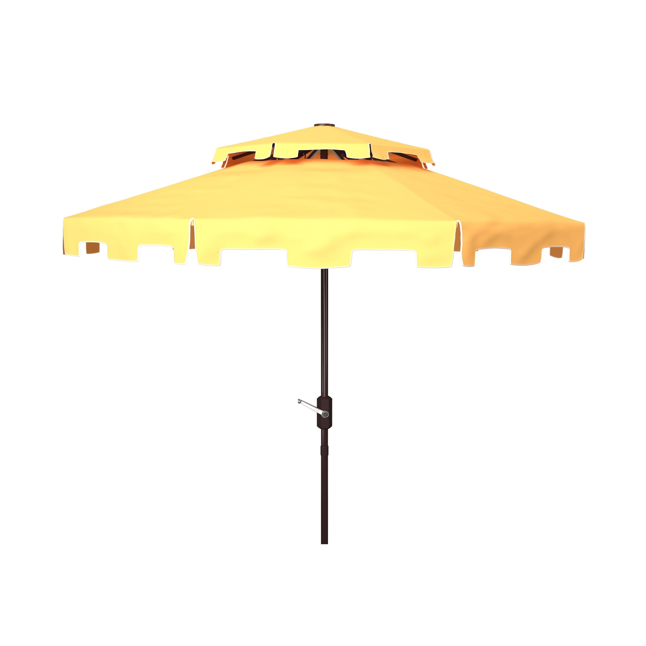Parasol de marché double SAFAVIEH Outdoor Livia 9 pieds, base non incluse