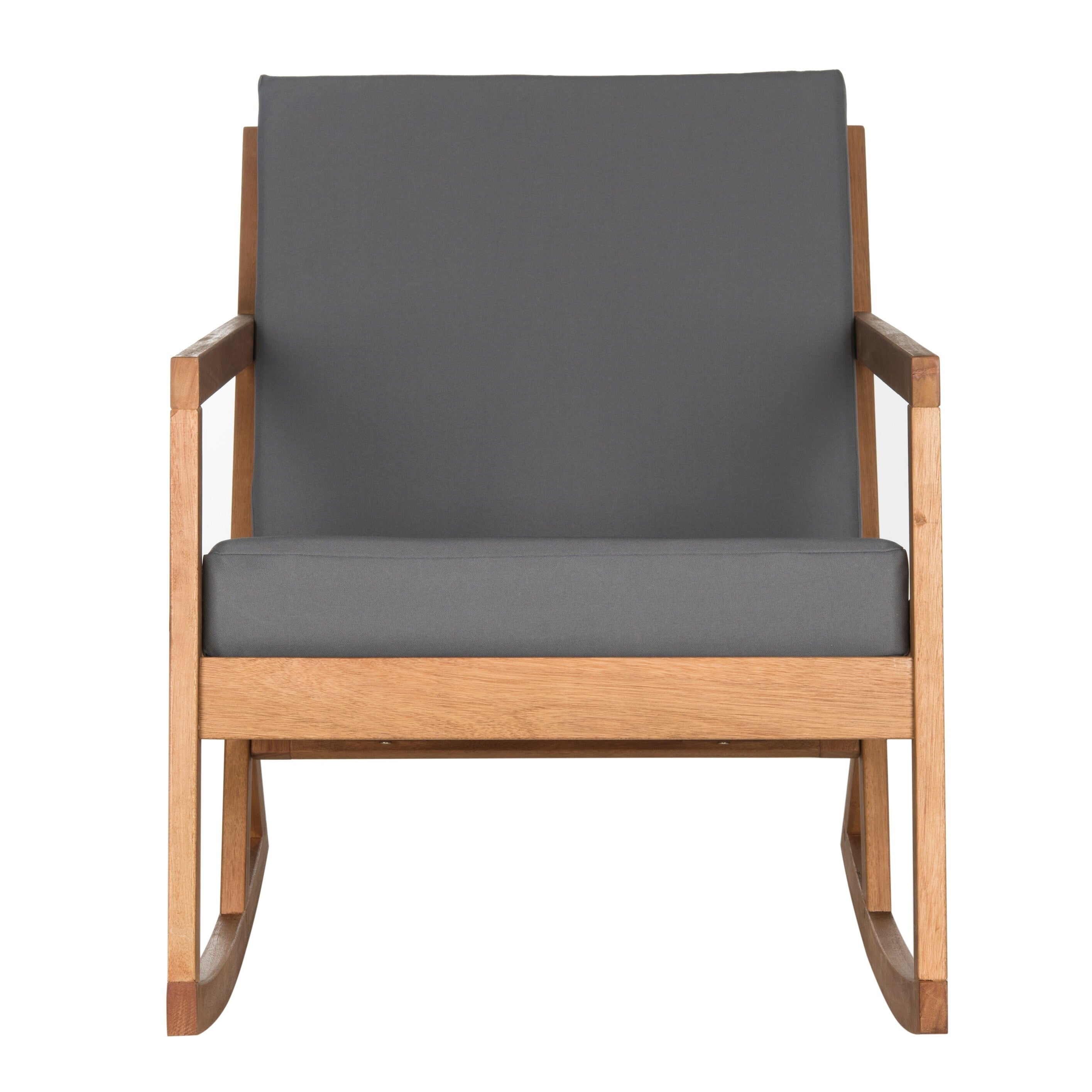 Chaise à bascule d'extérieur Makaila de SAFAVIEH avec coussin - 26 L x 31 P x 38 H