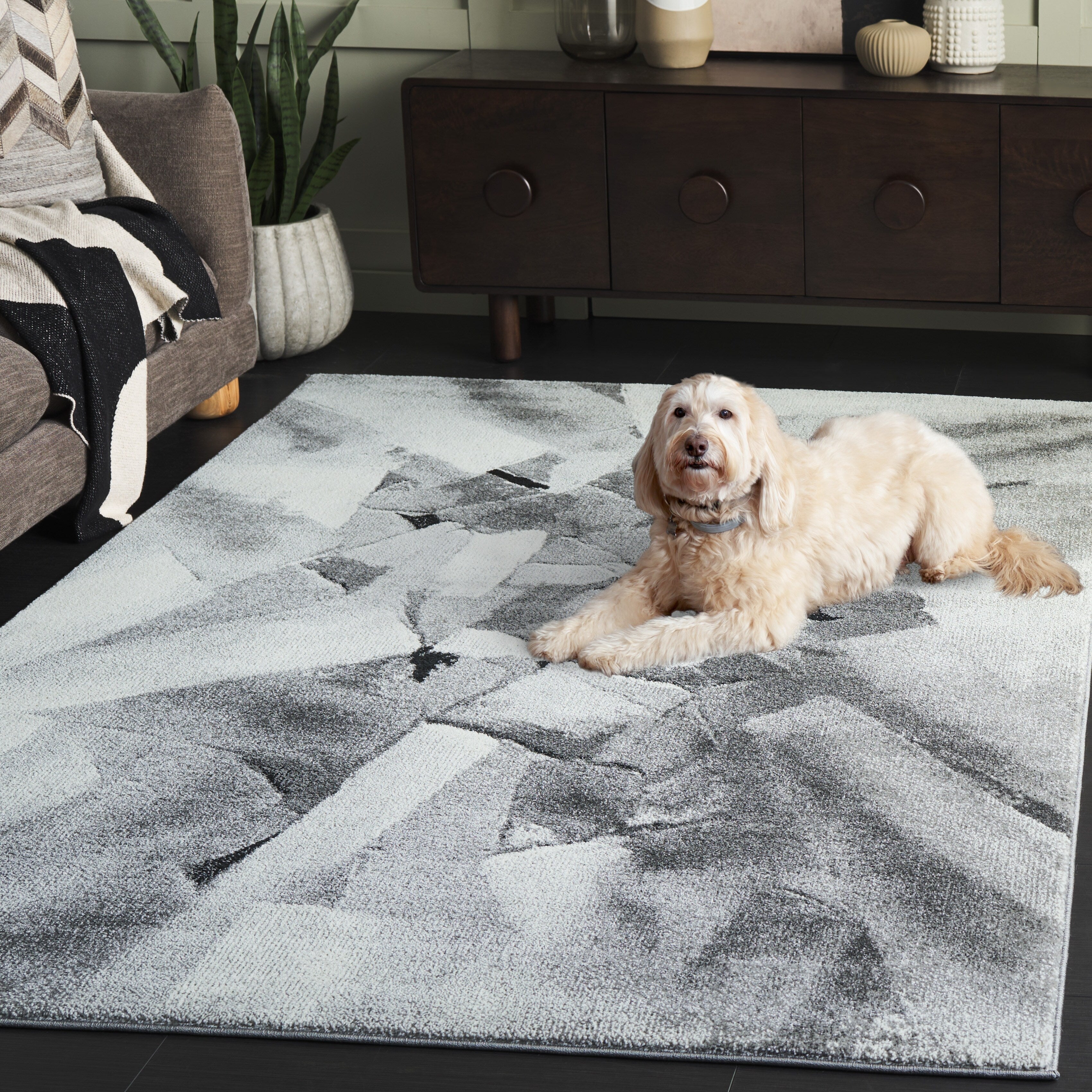 Tapis abstrait moderne du milieu du siècle SAFAVIEH Porcello Odyle