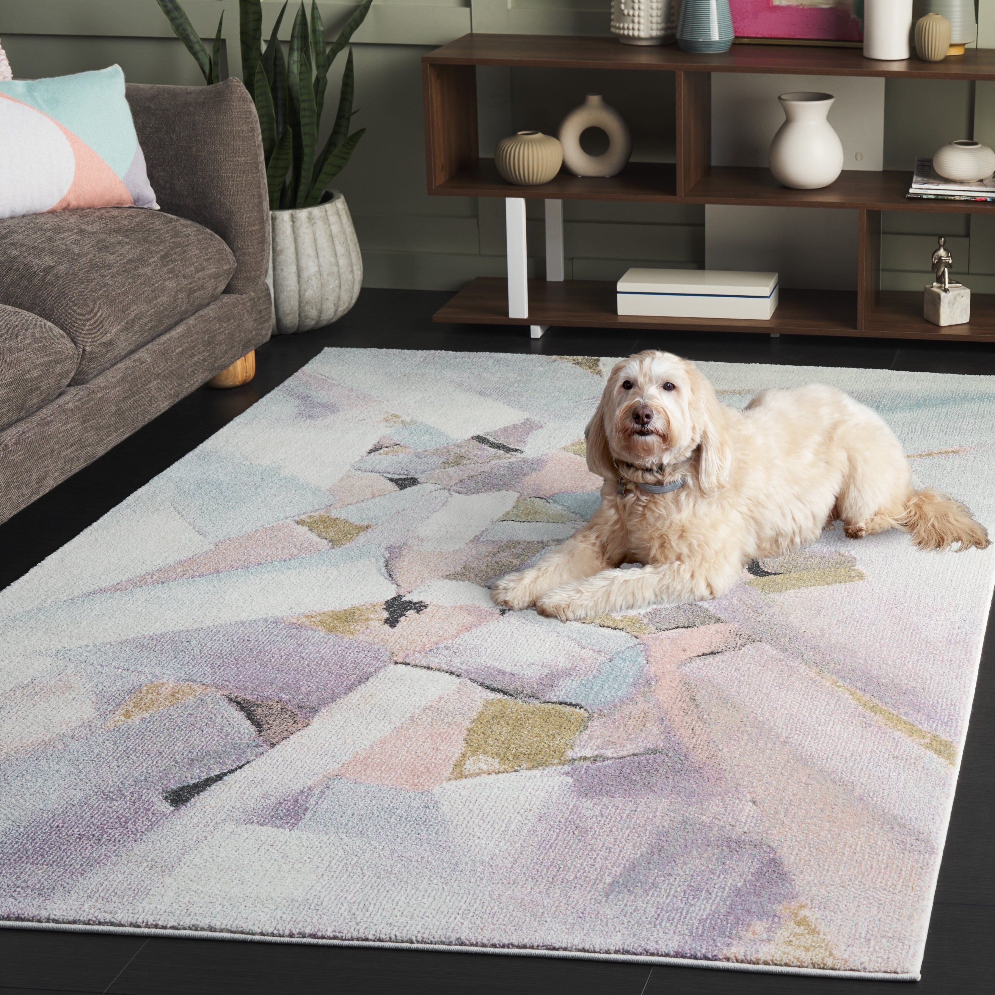 Tapis abstrait moderne du milieu du siècle SAFAVIEH Porcello Odyle