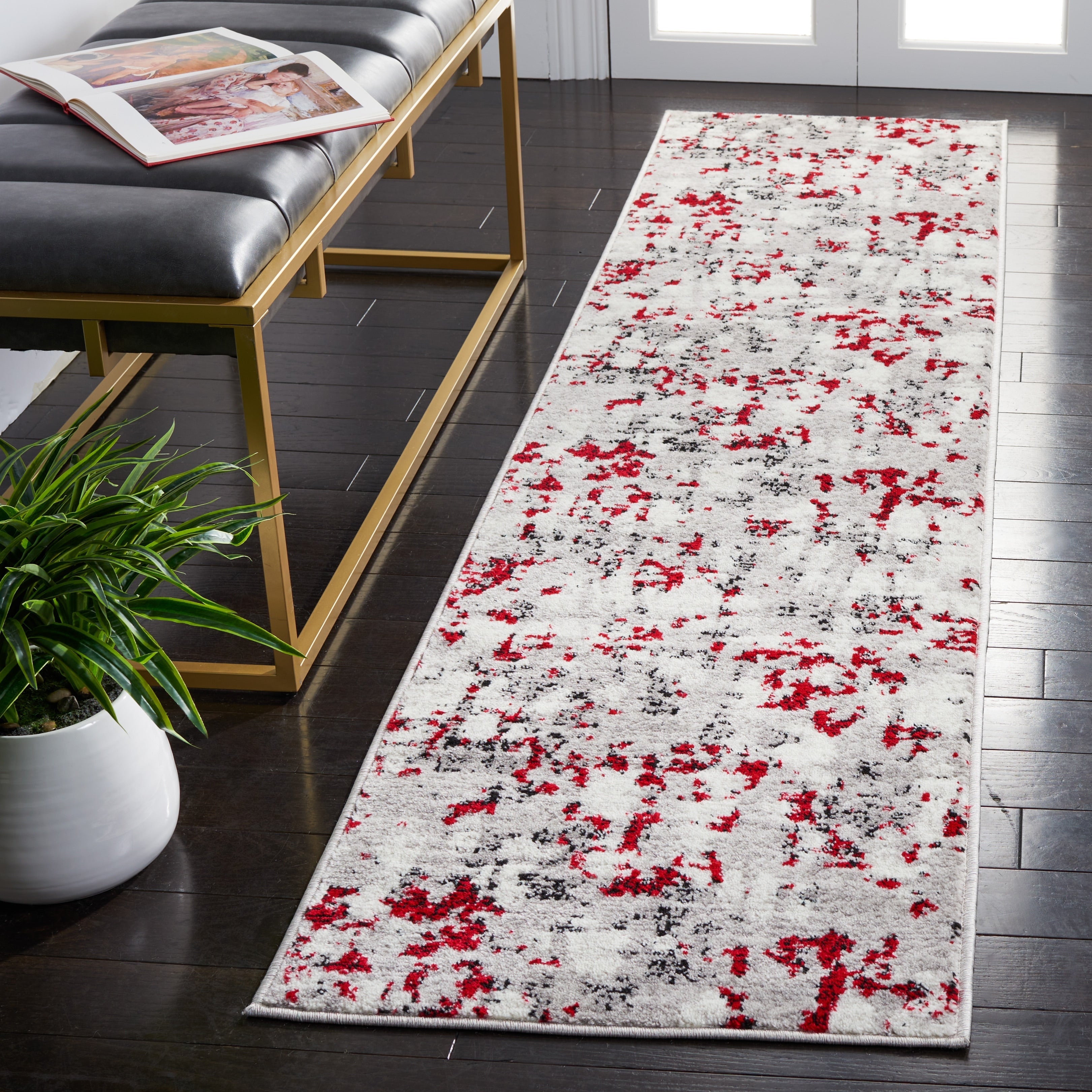 SAFAVIEH Tapis abstrait moderne Skyler Jossie